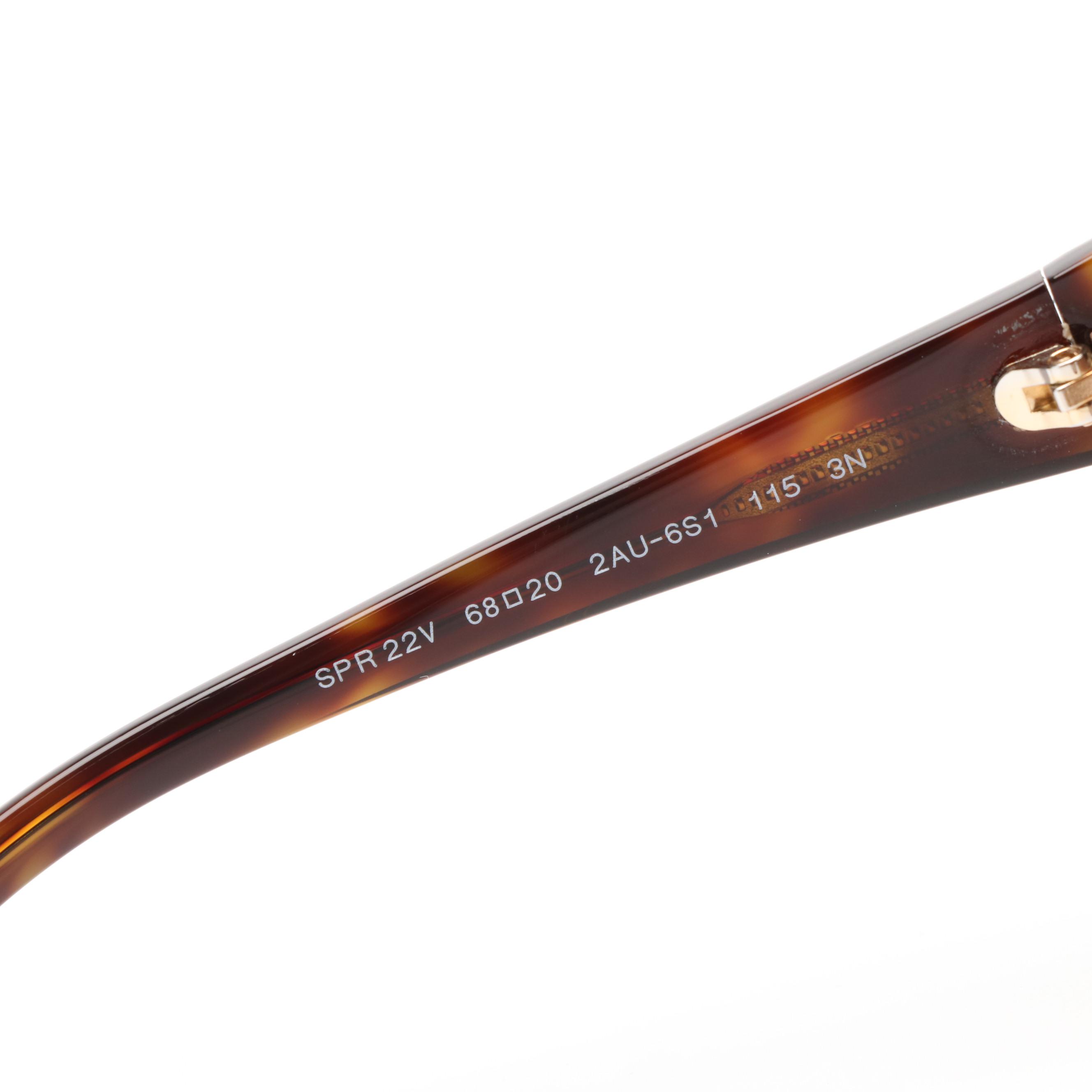 Prada PR22VS Butterfly Havana and Brown Gradient Sunglasses With Case