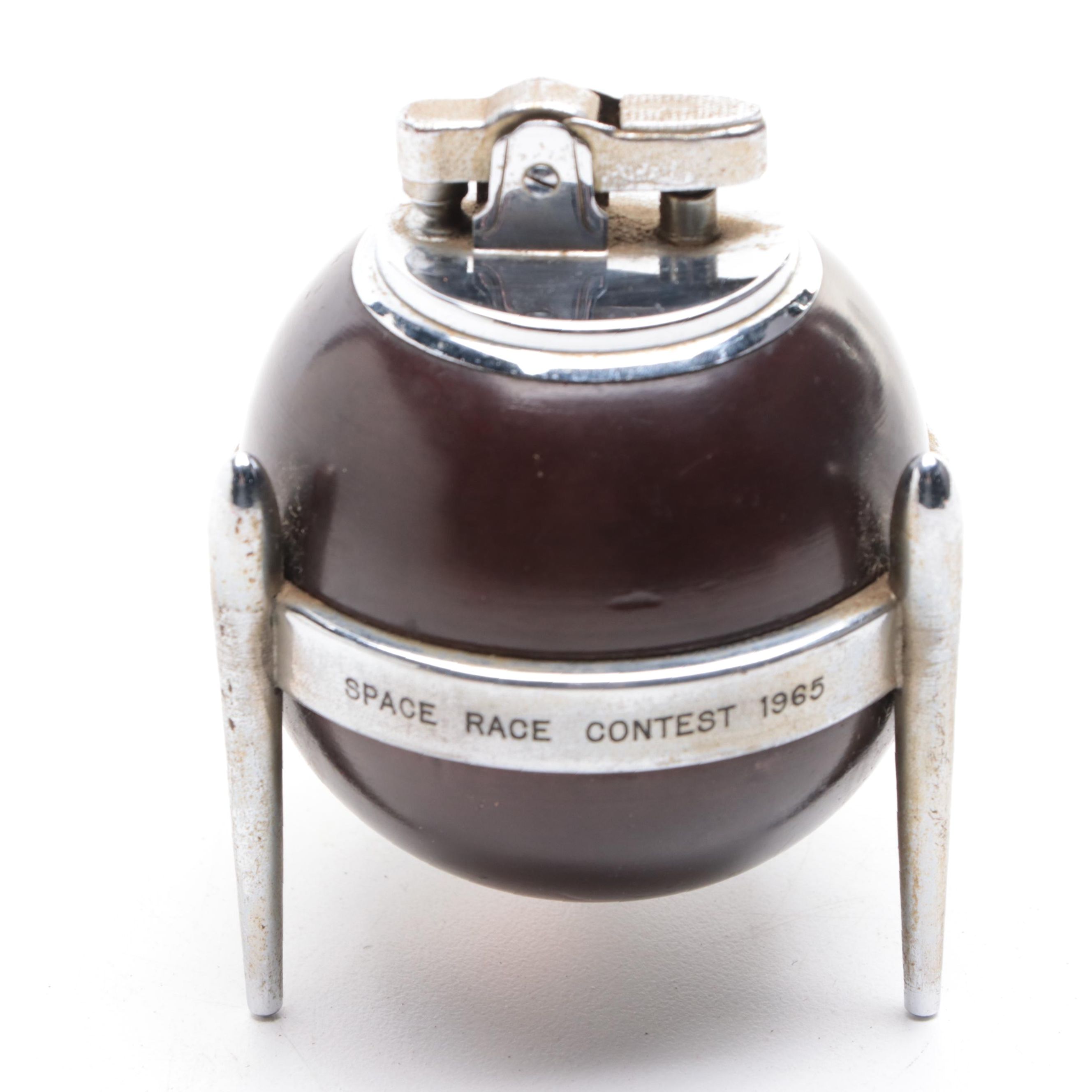 MCM Investors Overseas Service Space Race Contest Table Lighter, 1965
