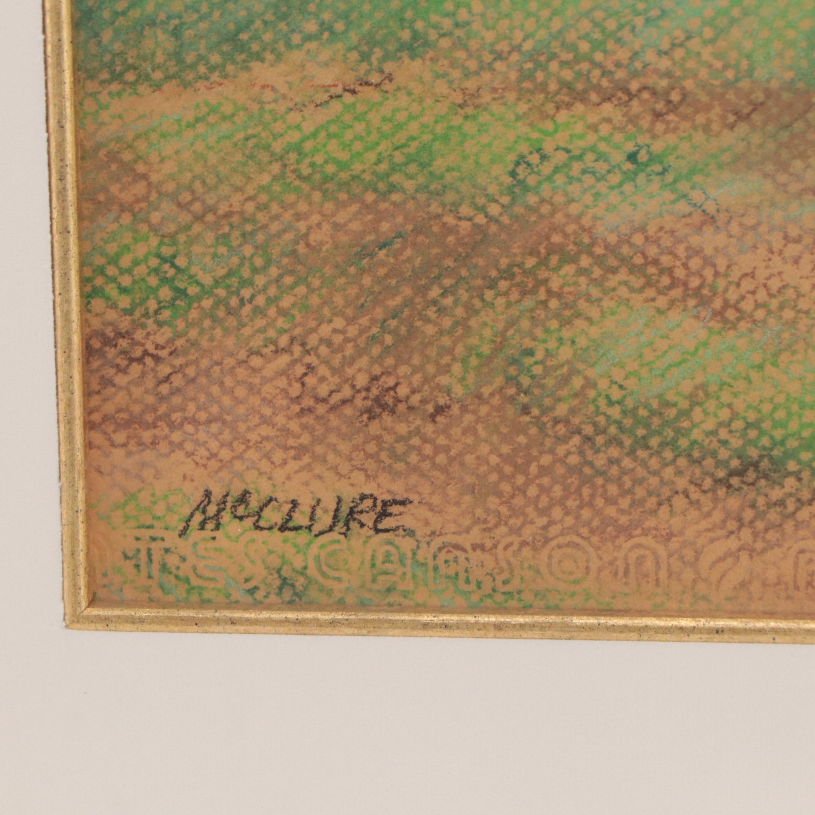 Alpine Landscape Chalk Pastel Drawing