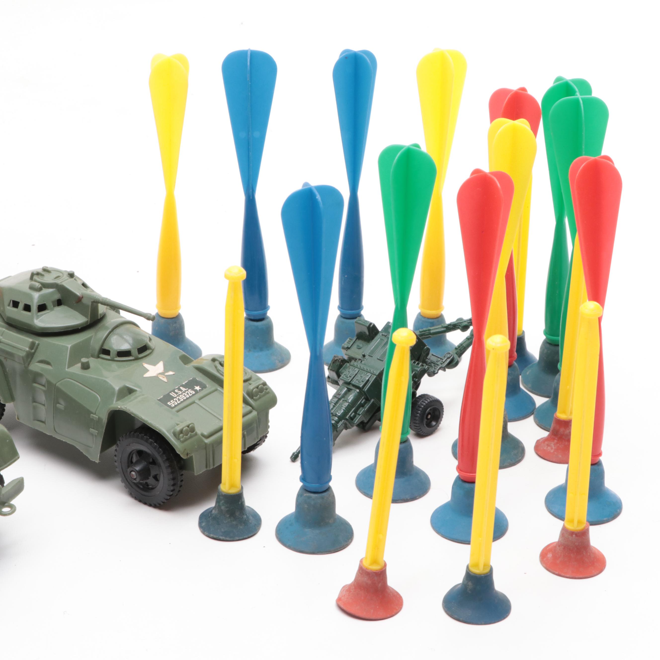 Placo, Ideal with Other Plastic Toy Guns, Soldiers, Knives and More