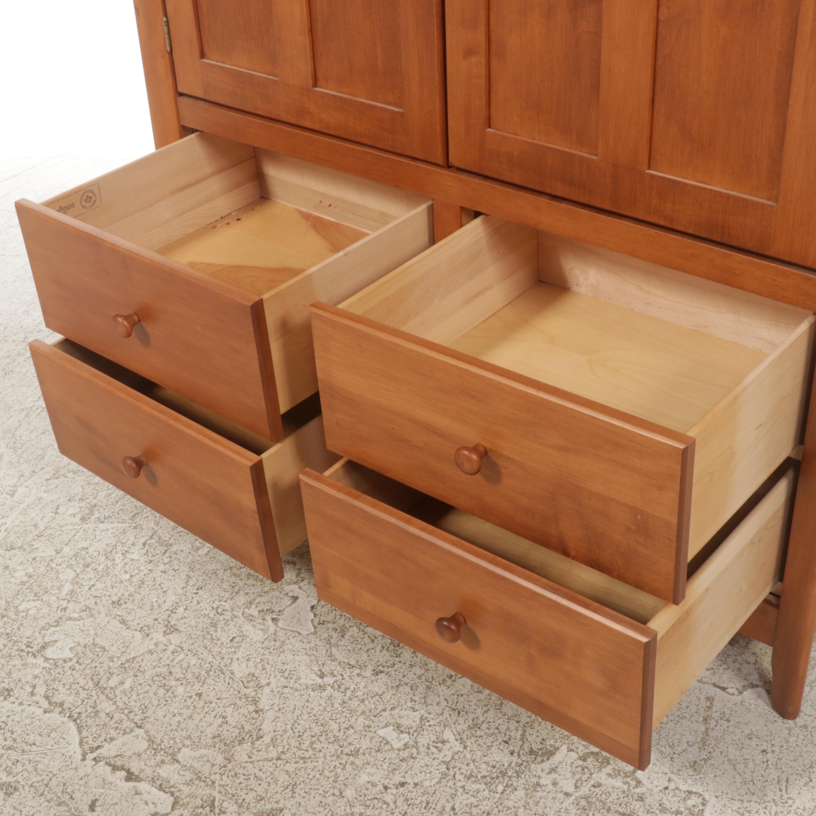 Nadeau Canada Shaker Style Maple Armoire