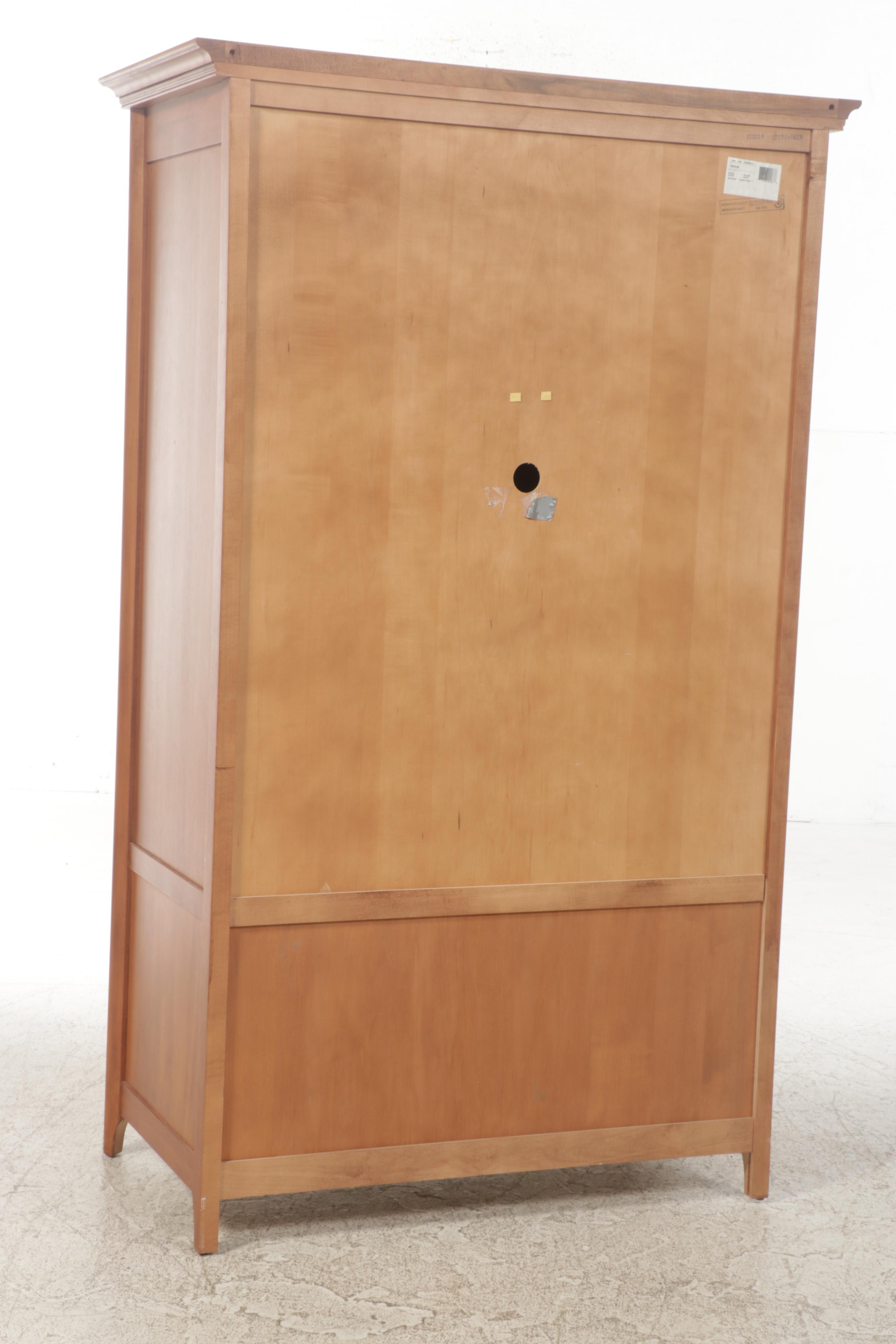 Nadeau Canada Shaker Style Maple Armoire