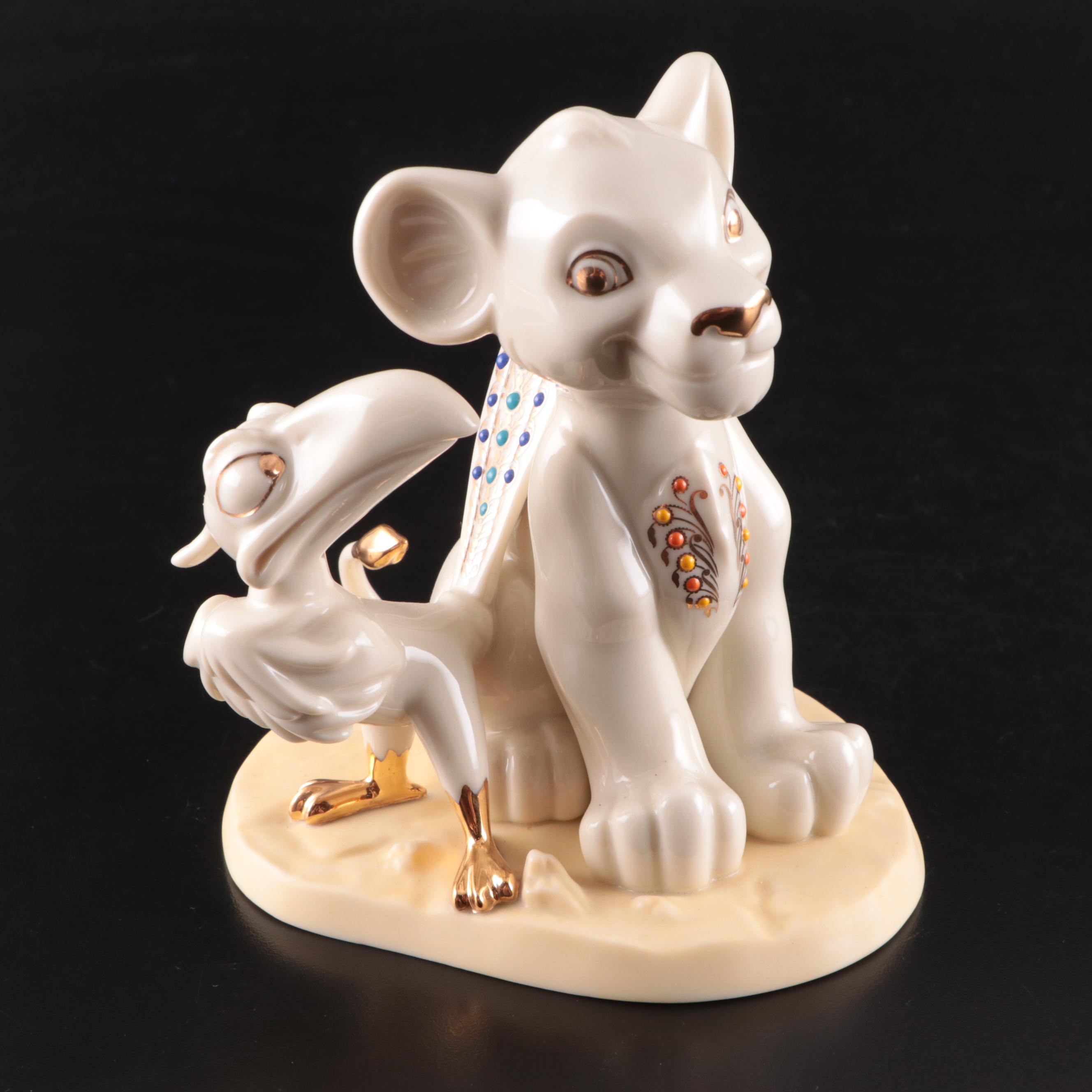 Lenox Disney Showcase "Simba and Zazu" Figurine