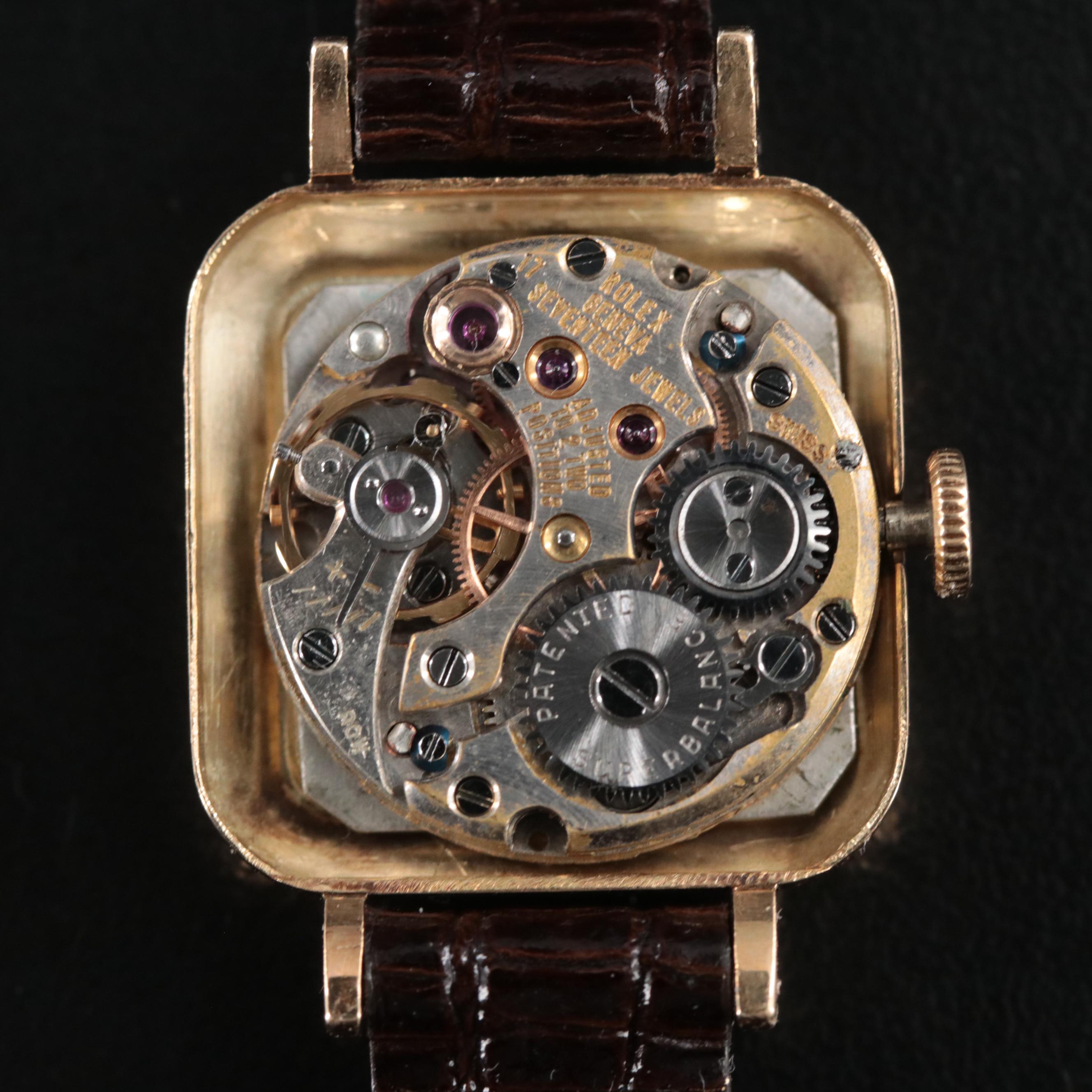 14K Rolex Manual-Wind Vintage Watch