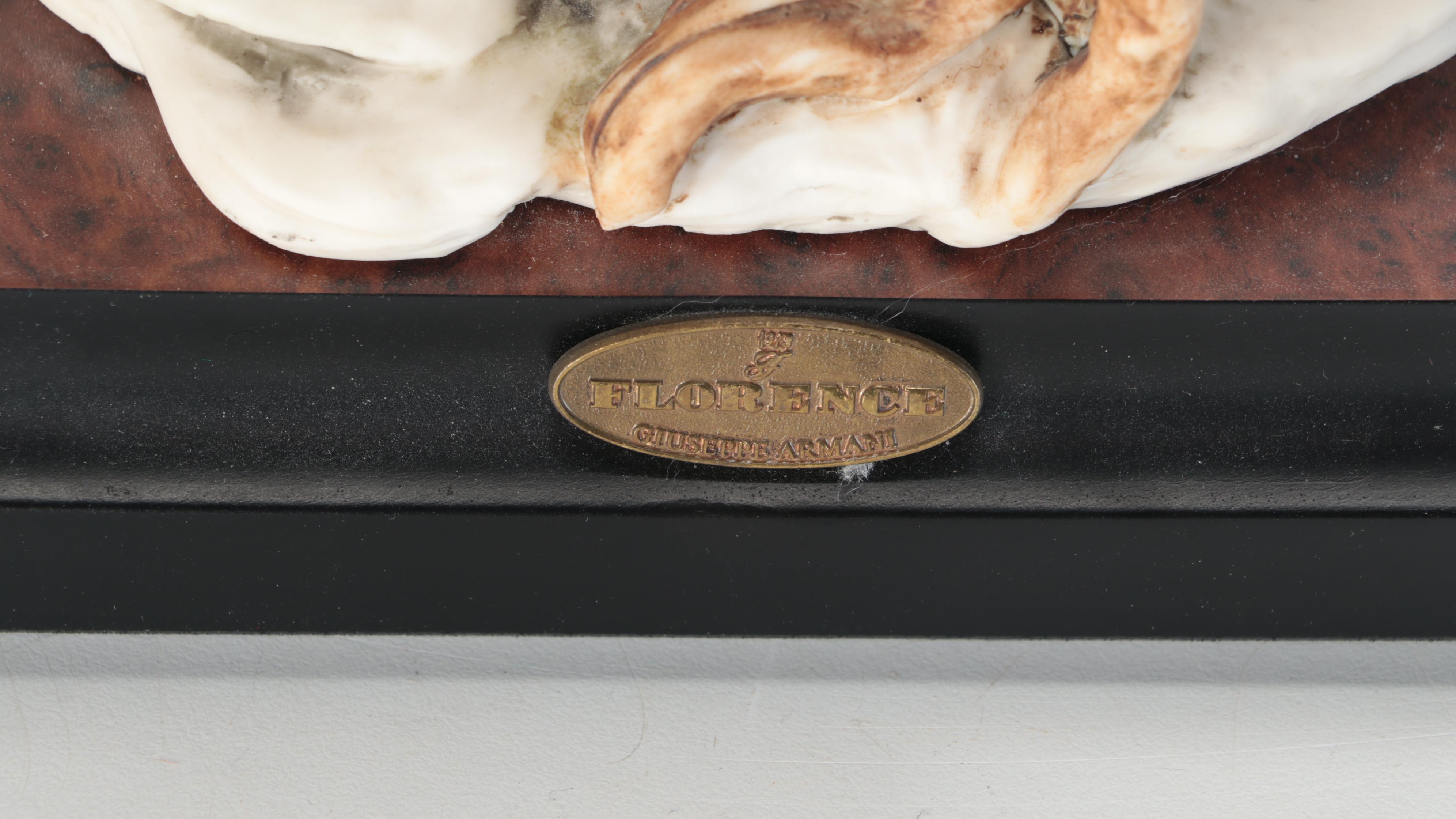 Giuseppe Armani Florence Ceramic "White Hawk" Sculpture