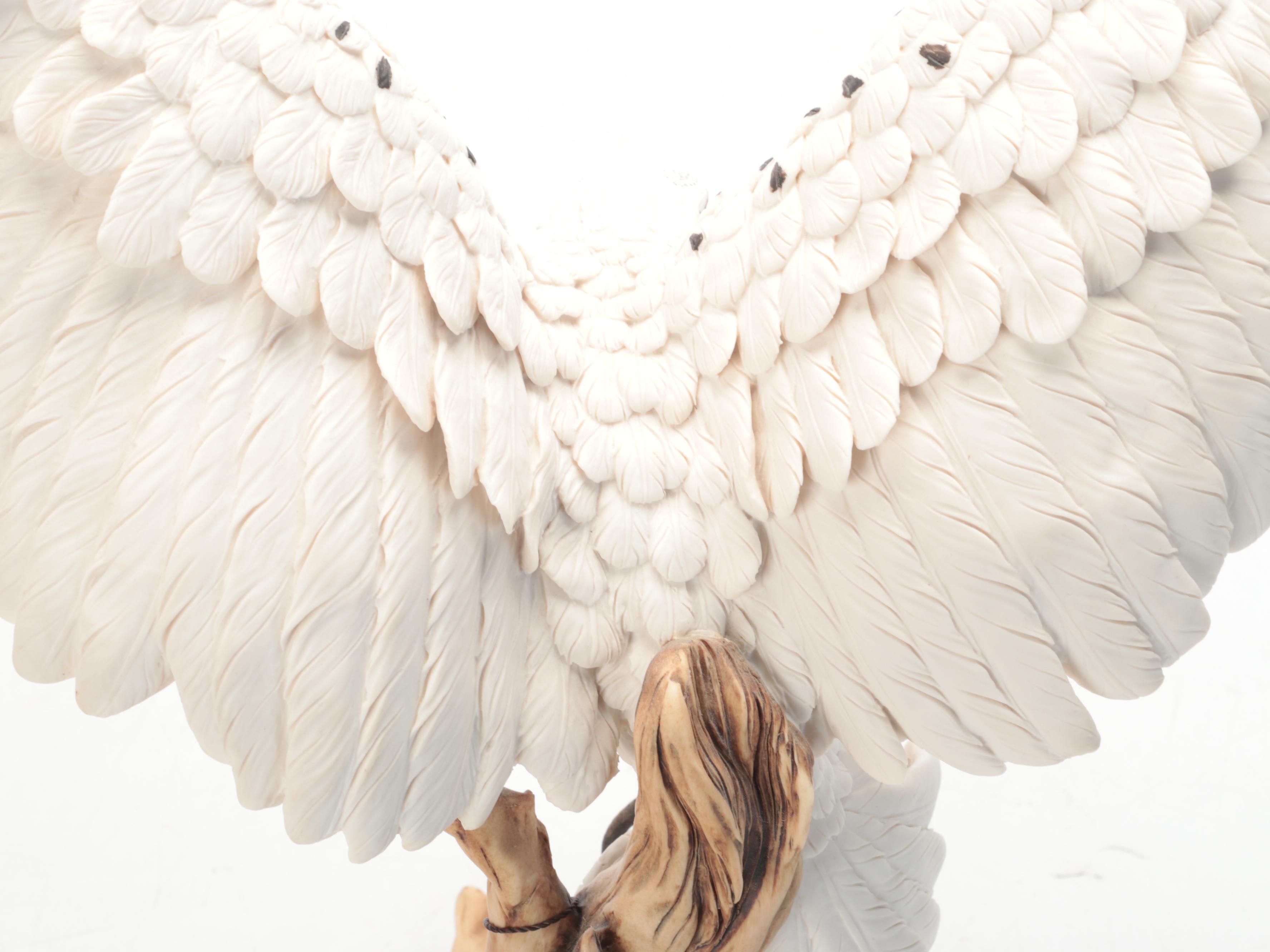 Giuseppe Armani Florence Ceramic "White Hawk" Sculpture