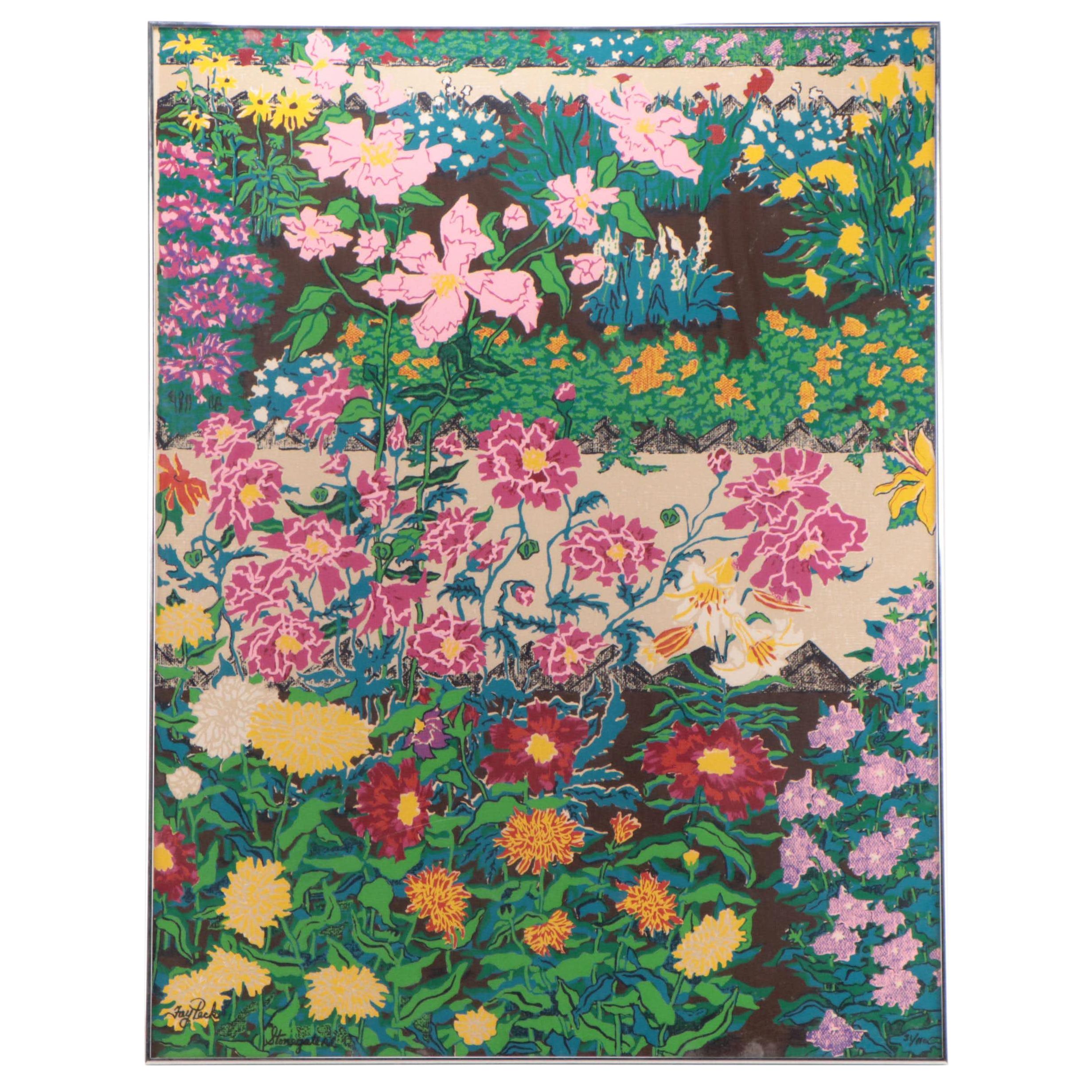 Fay Peck Serigraph "Stonegate Road"