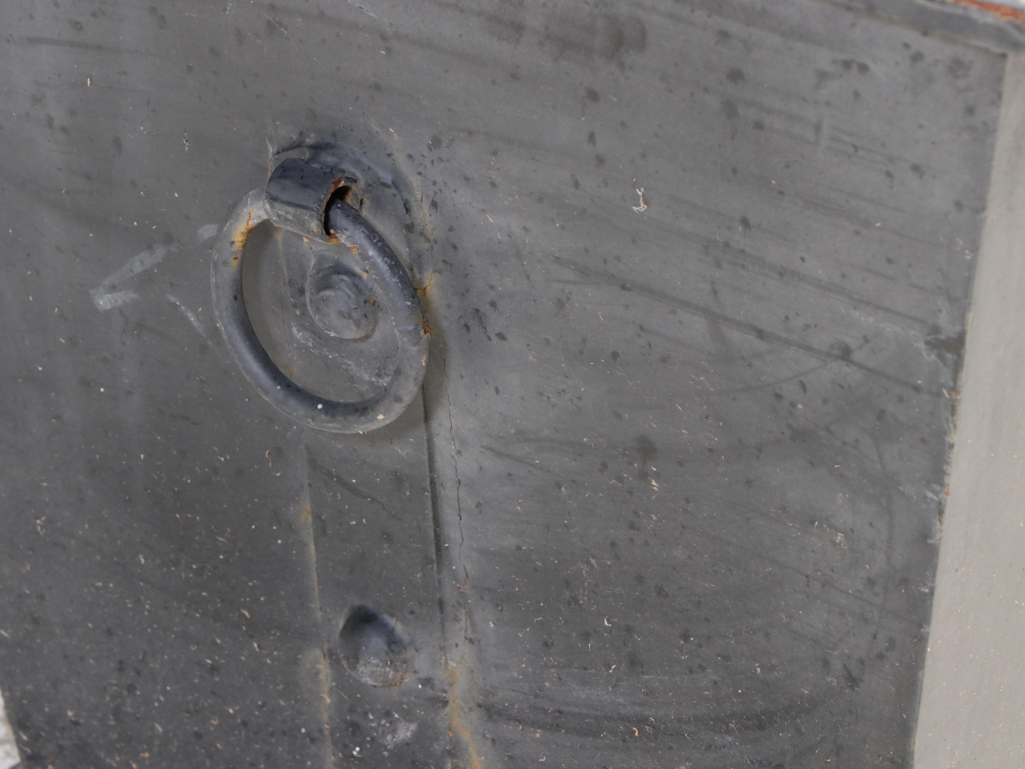 Pair of Neoclassical Style Painted Metal Planters