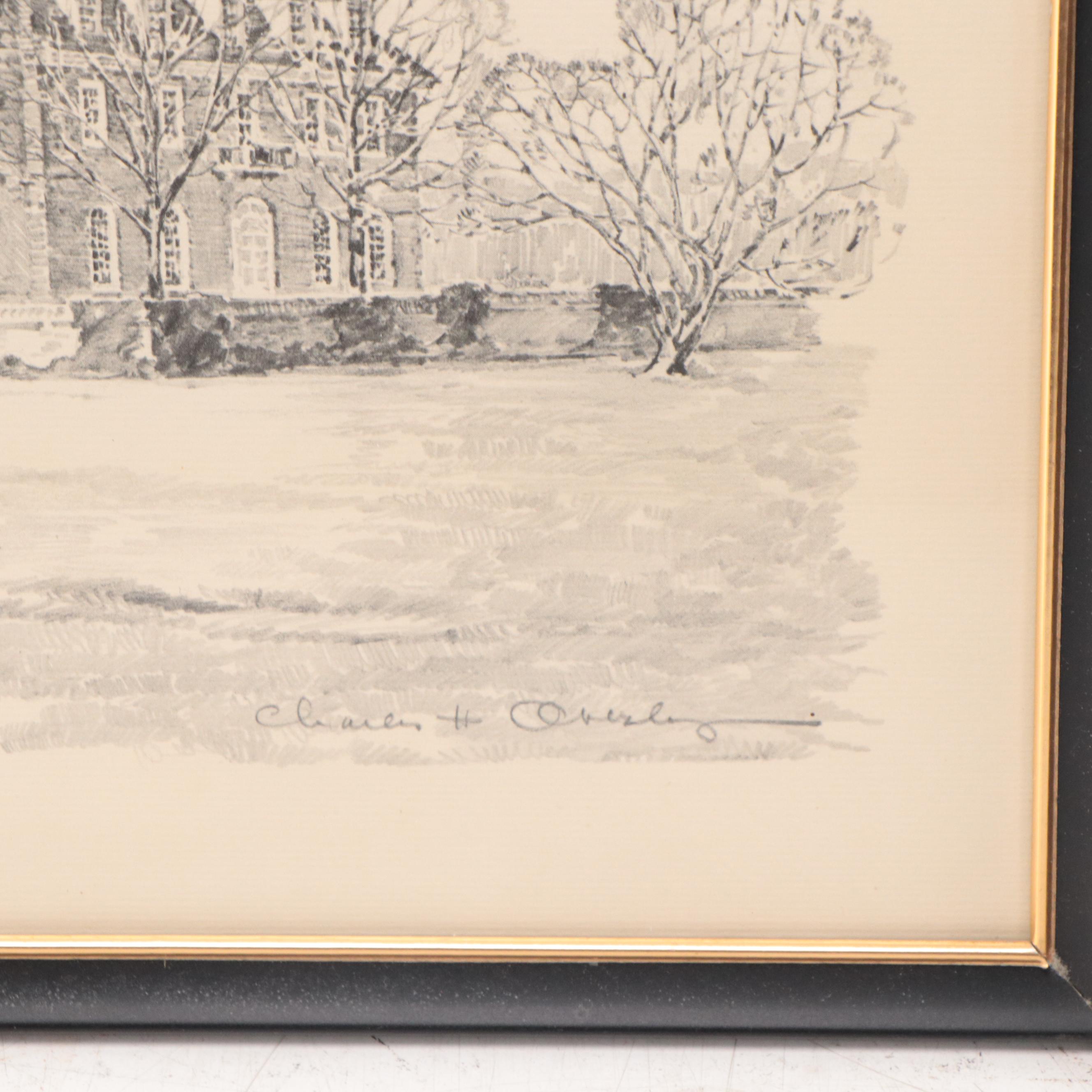 Halftones After Charles H. Overly of Buildings In Williamsburg, Virginia