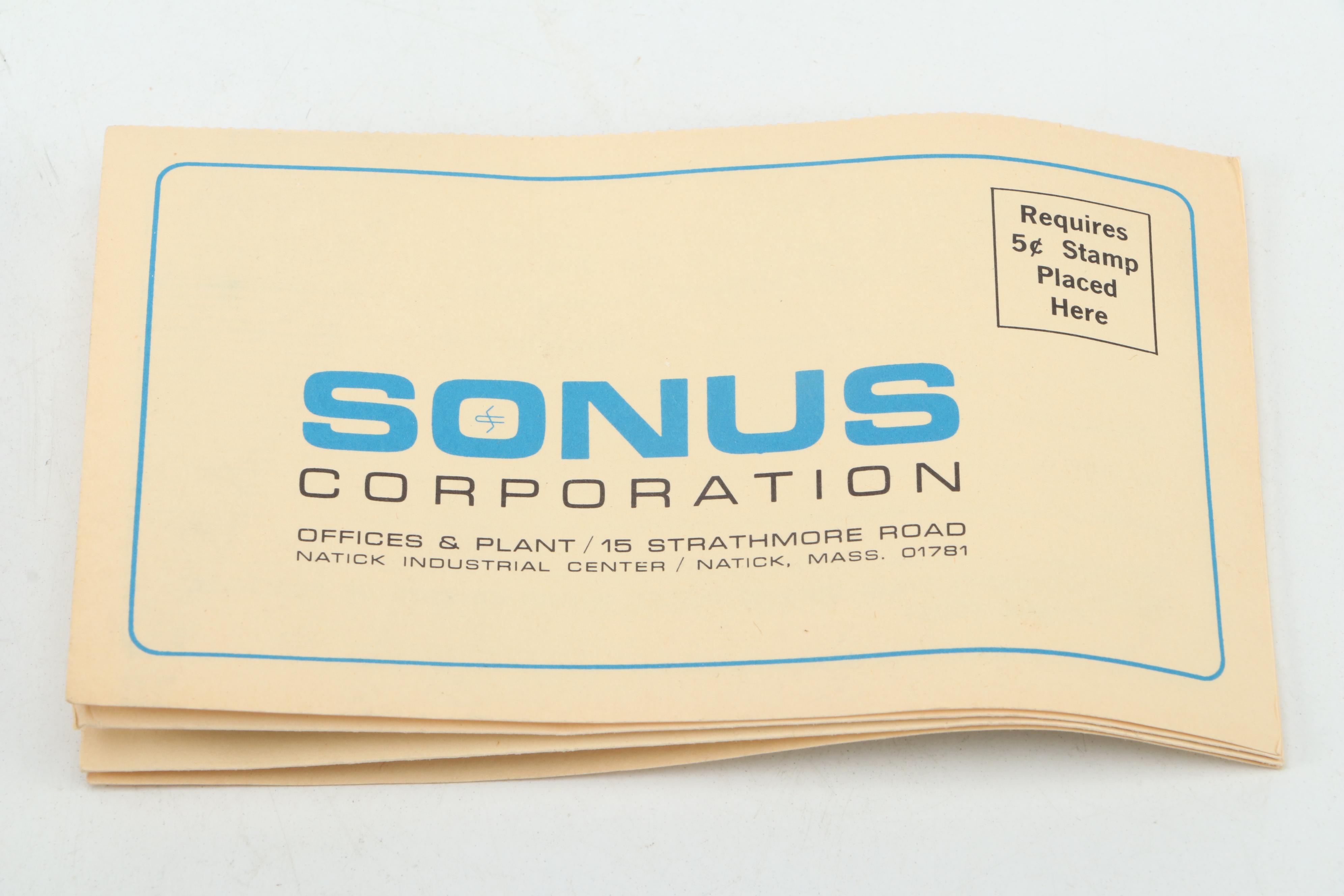 Sonus Corporation Sonuswitch Sound-Activated Remote Device, circa 1965
