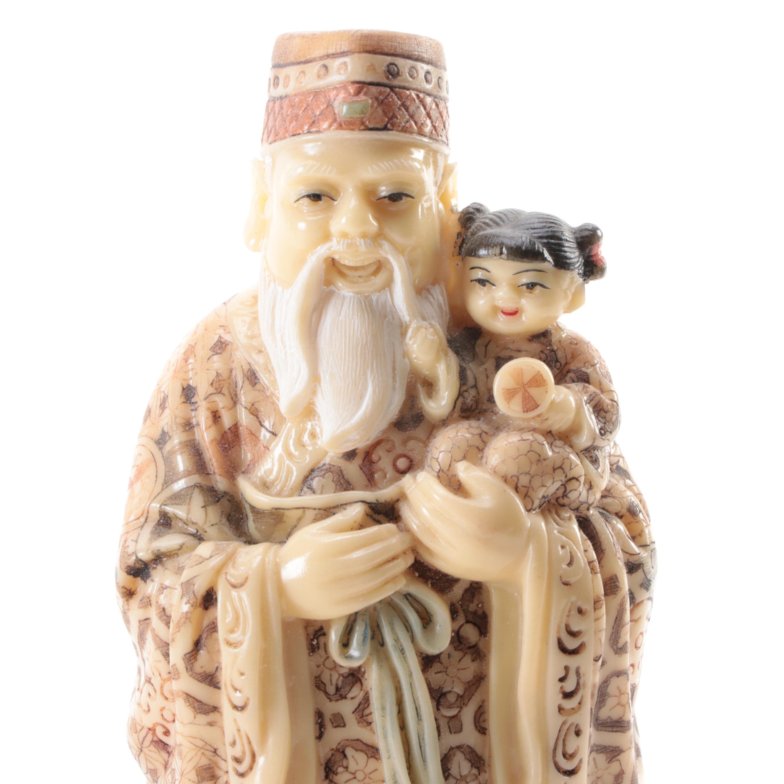 Sanxing Chinese Resin Figurines