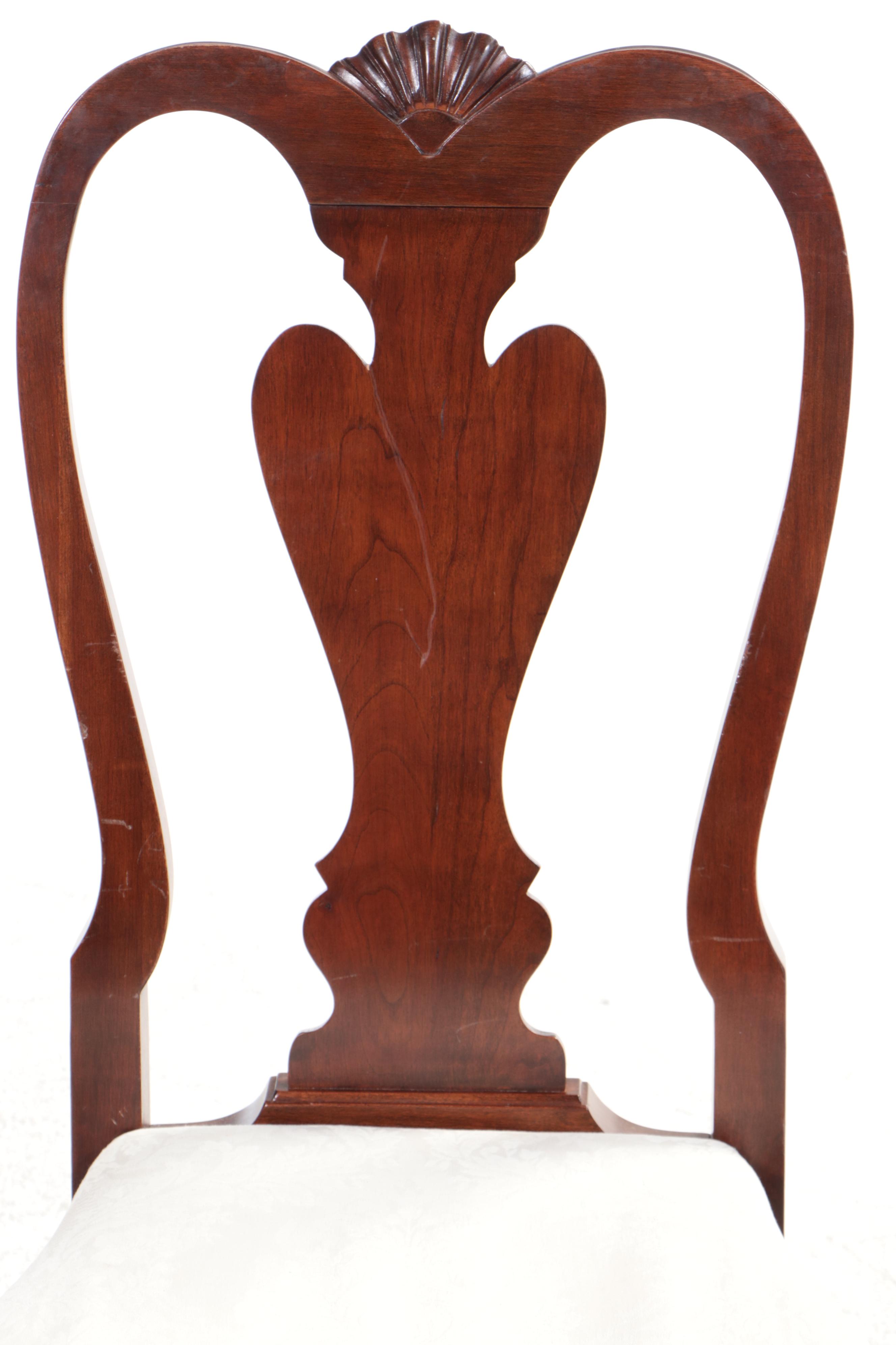 Harden Furniture Queen Anne Style Mahogany Dining Chairs