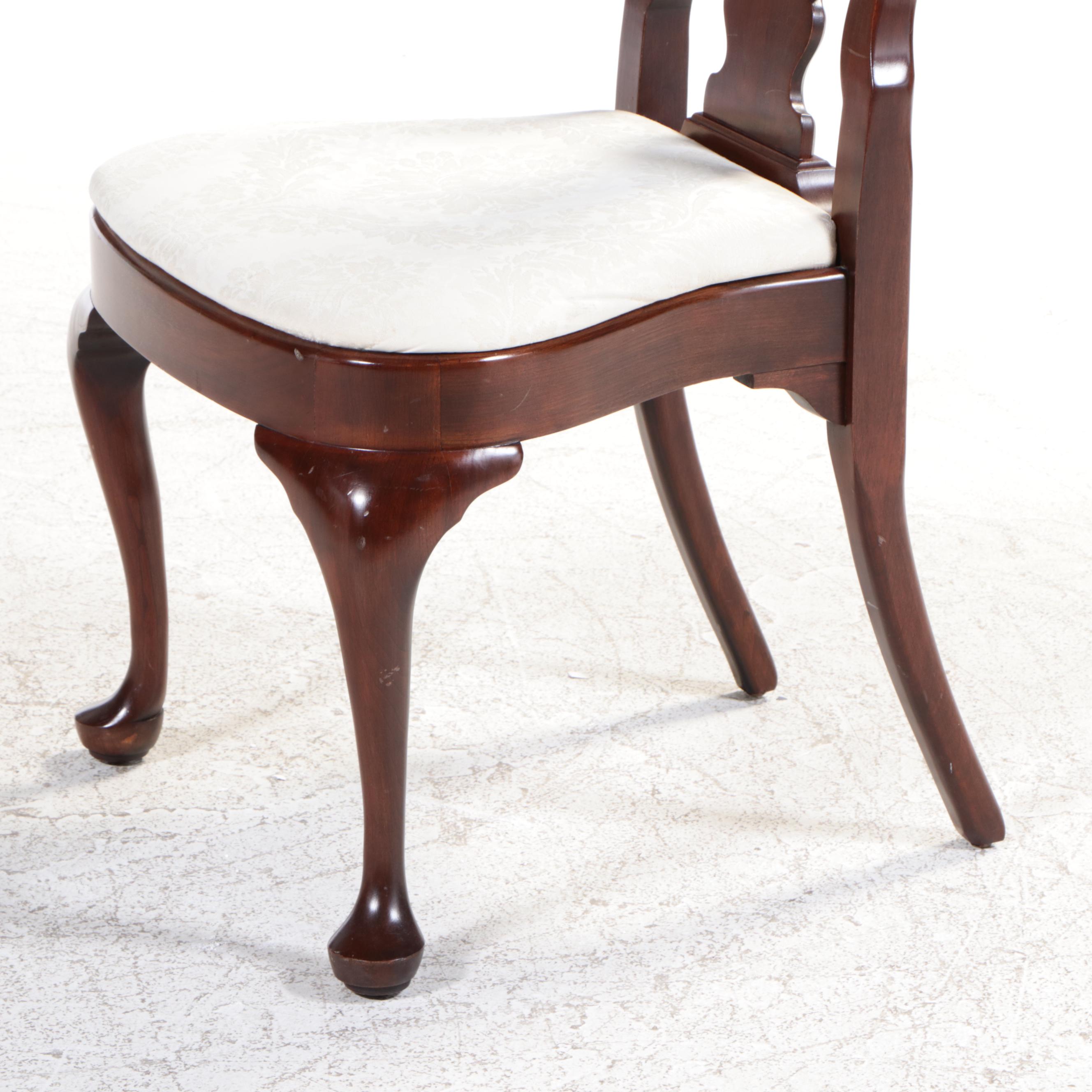 Harden Furniture Queen Anne Style Mahogany Dining Chairs