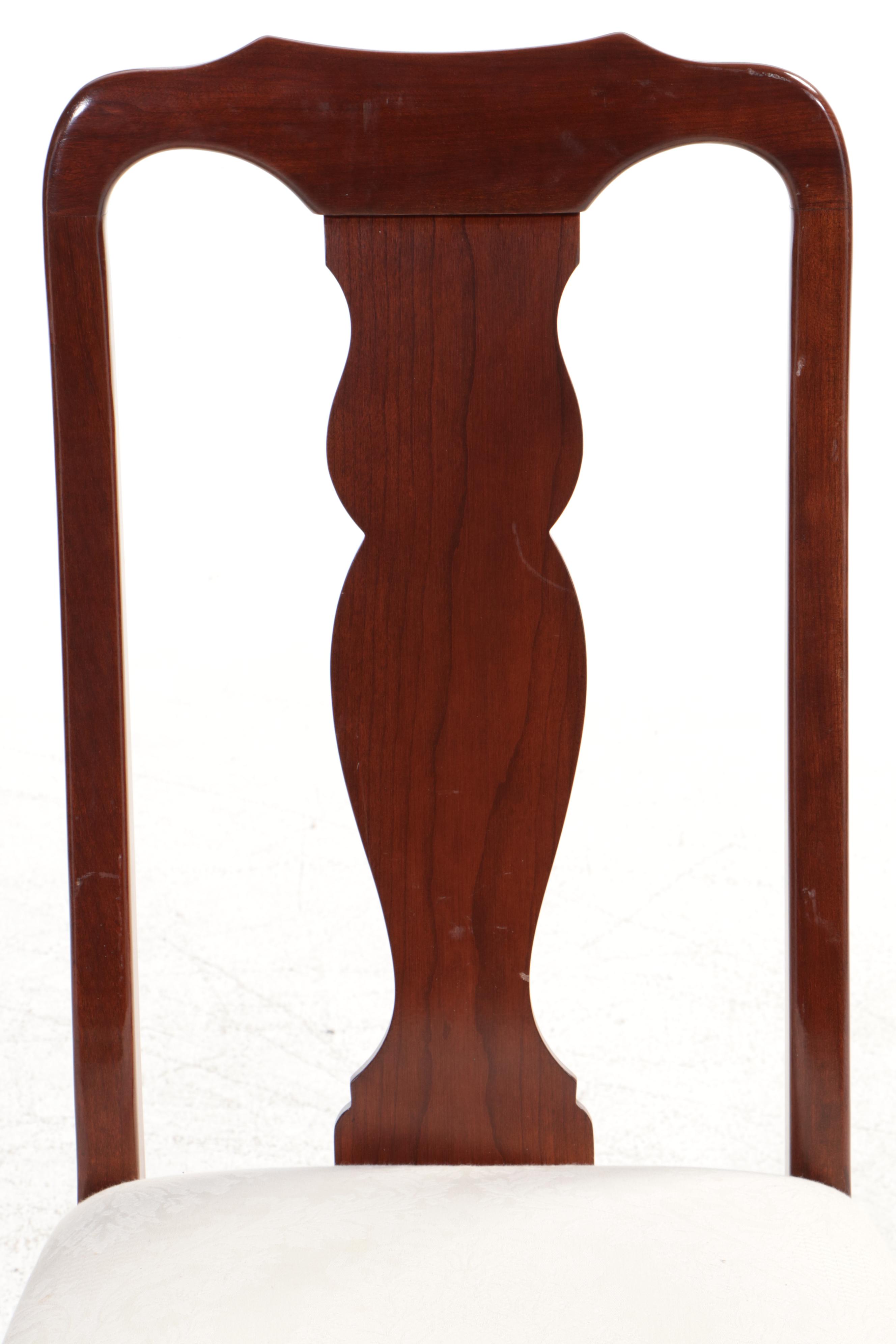 Harden Furniture Queen Anne Style Mahogany Dining Chairs