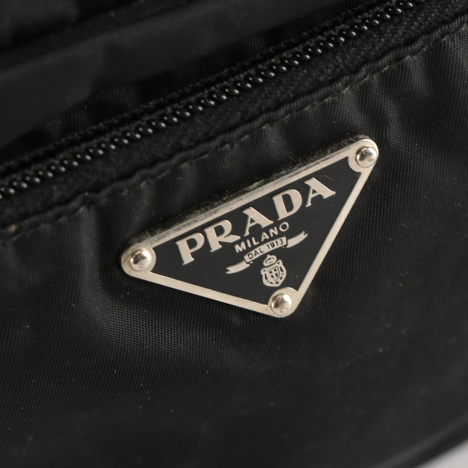 Prada Crossbody Bag in Black Tessuto Nylon