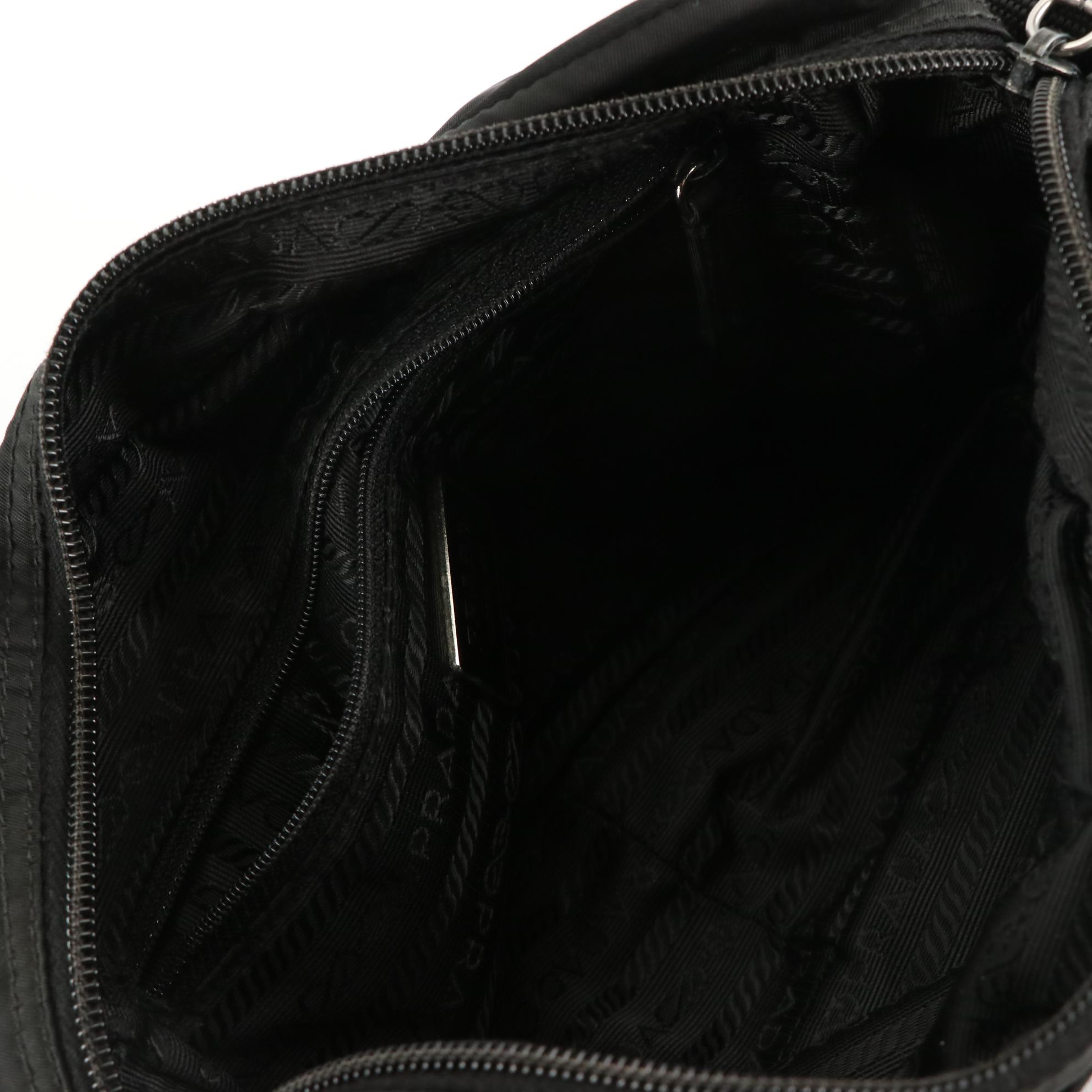 Prada Crossbody Bag in Black Tessuto Nylon