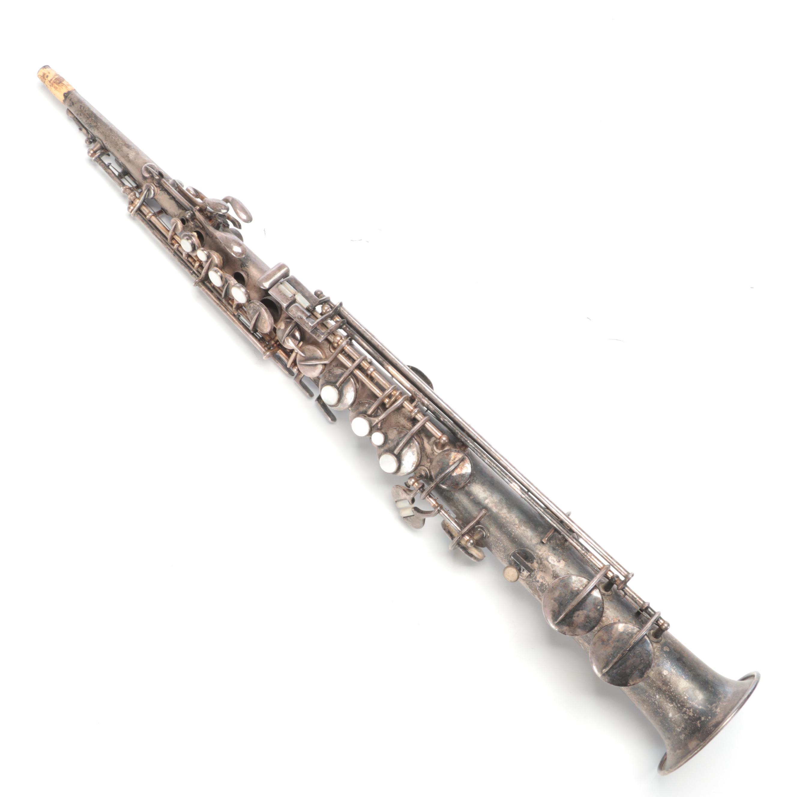 Pan American Bb Soprano Saxophone, Circa 1920