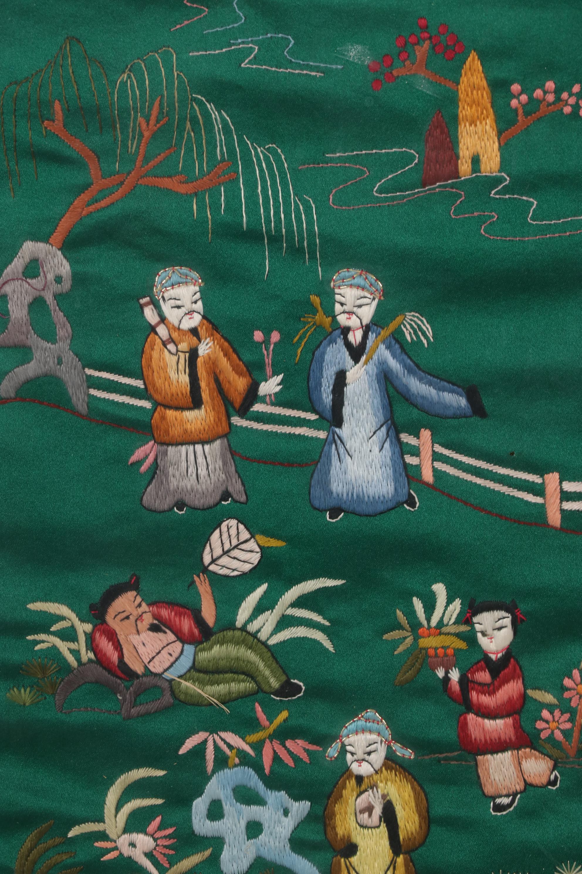 Chinese Silk Embroidery Panels