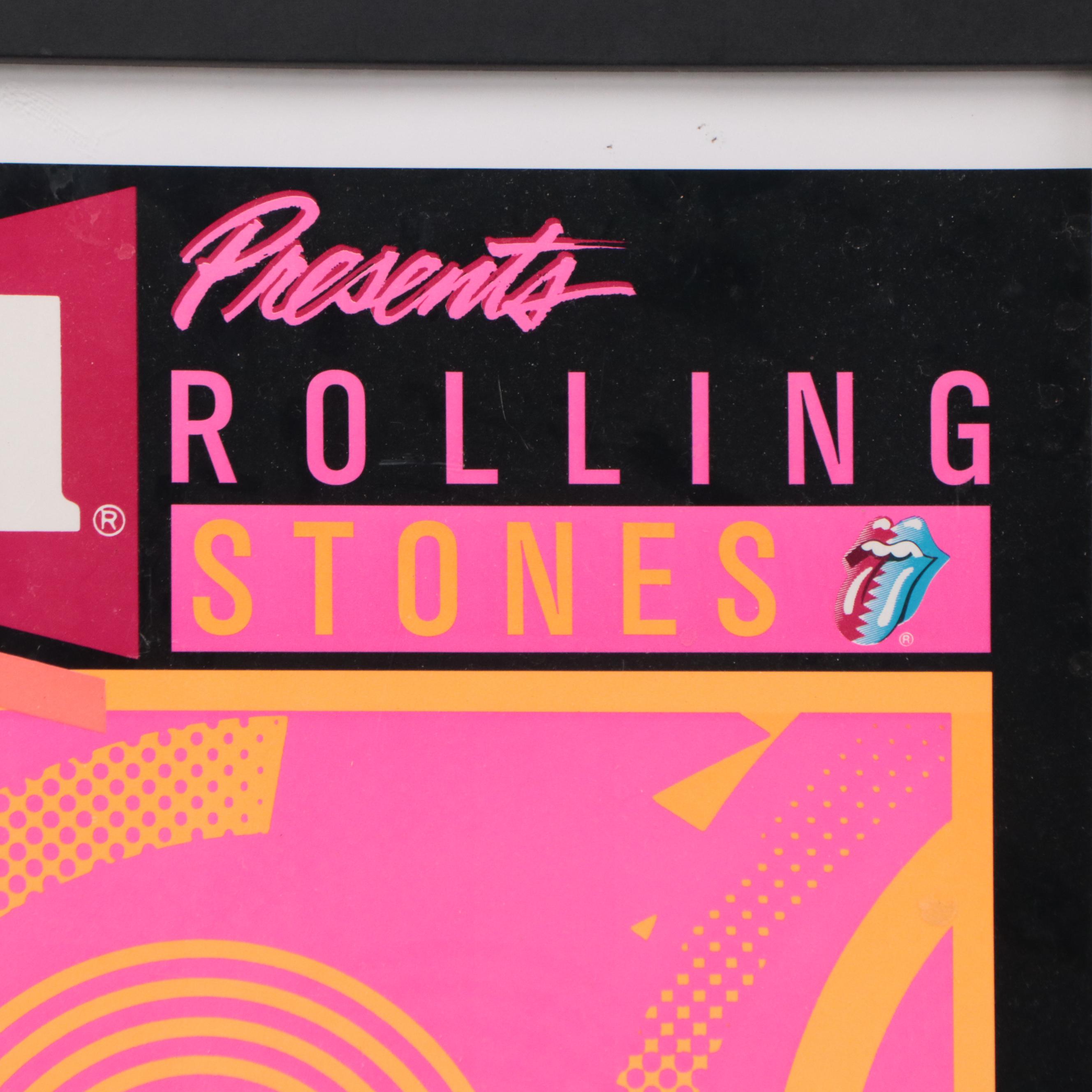 Rolling Stones "Steel Wheels" Tour Poster, 1989
