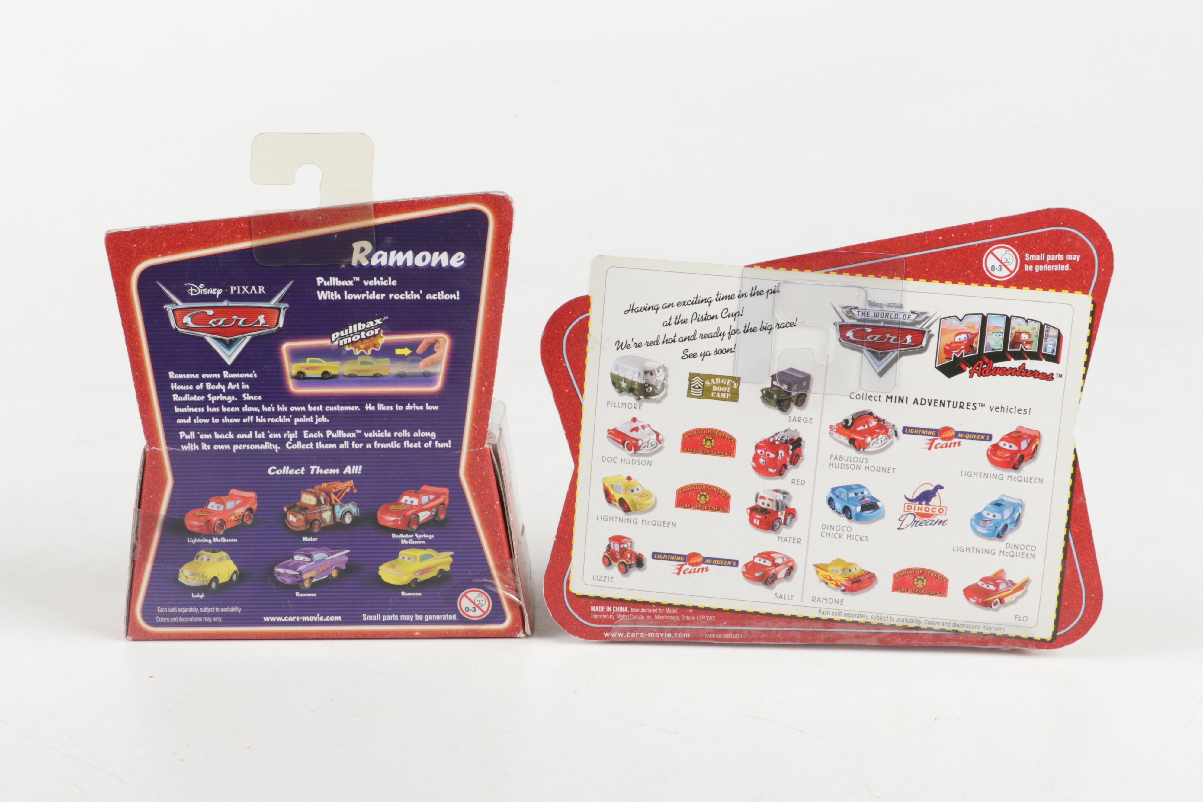 Mattel Disney Cars Lightning McQueen's Team, Ramone and Other Toy Cars