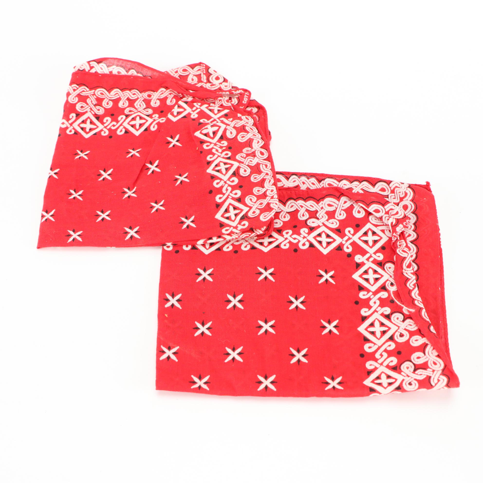 John Wayne Memorabilia with Decorative Whip, Red Bandana and Tokens