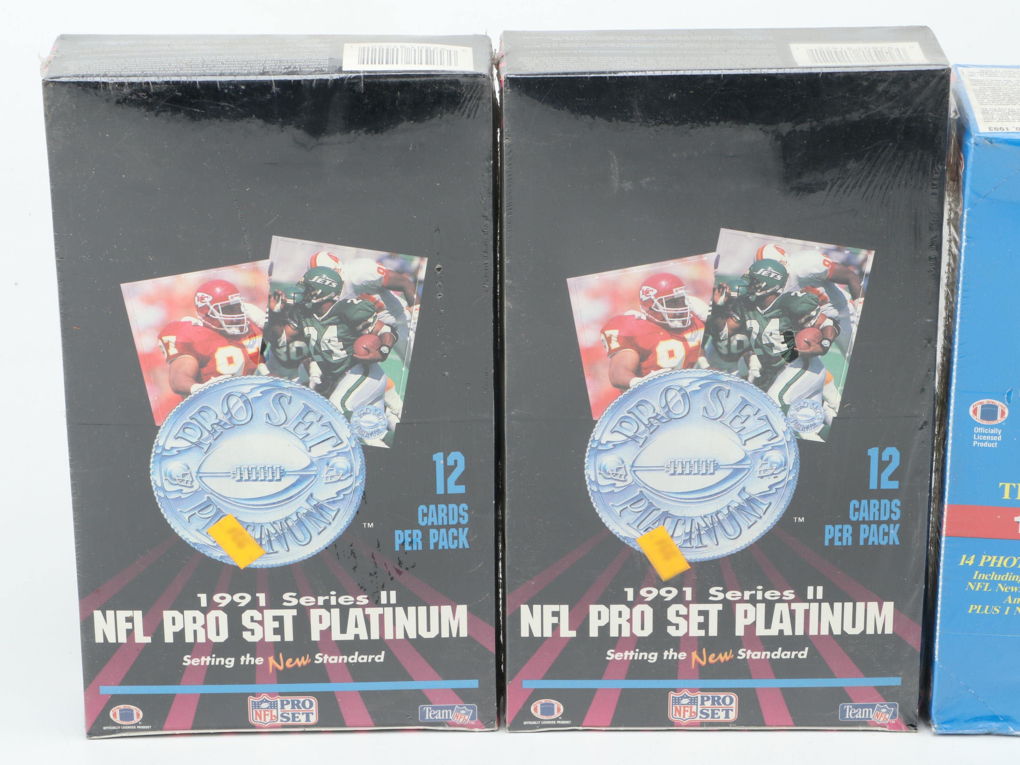 Topps, Fleer, Pro Set, and More Sealed Football Trading Cards, 1990s