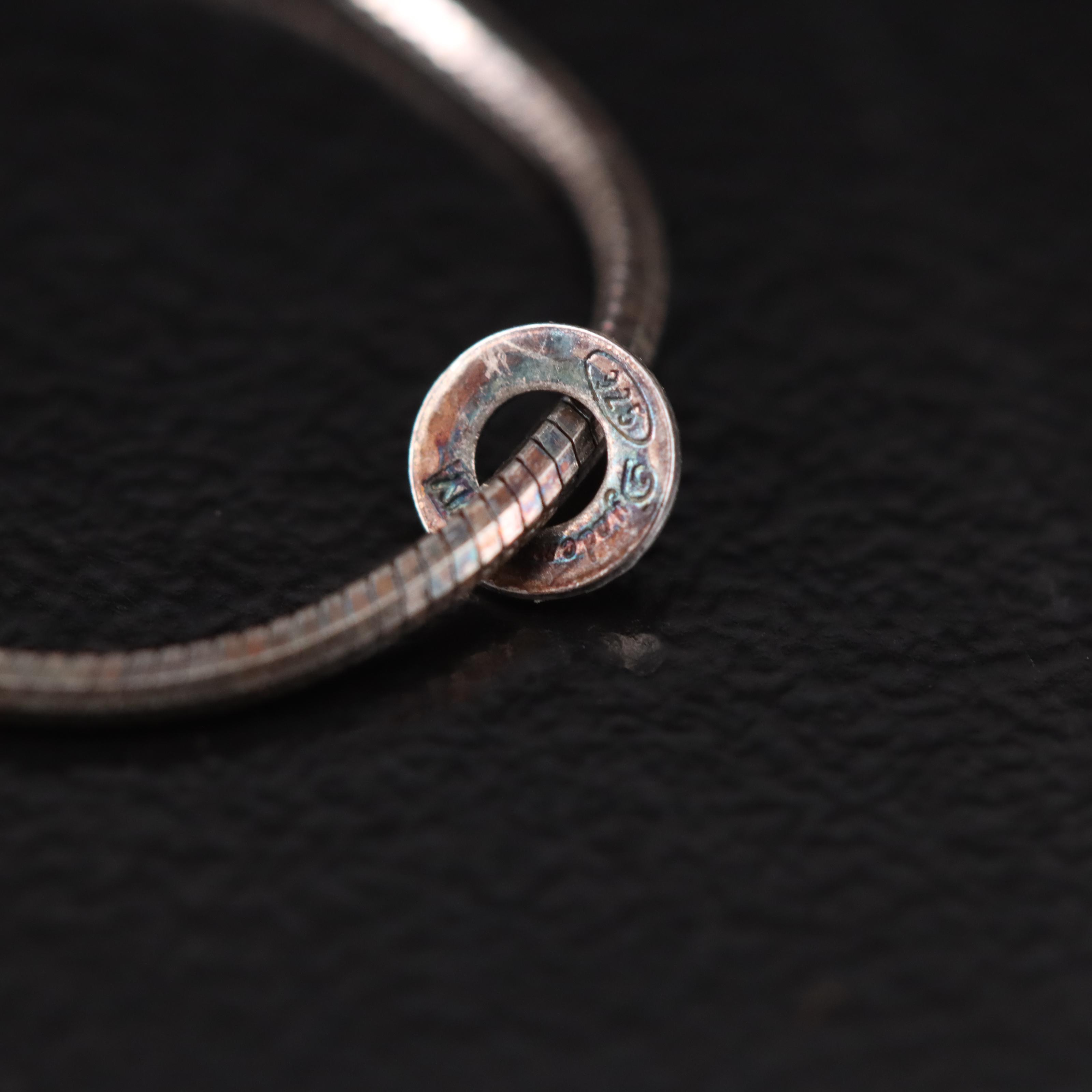 Dyadema Sterling Graduated Bead Bolo Necklace