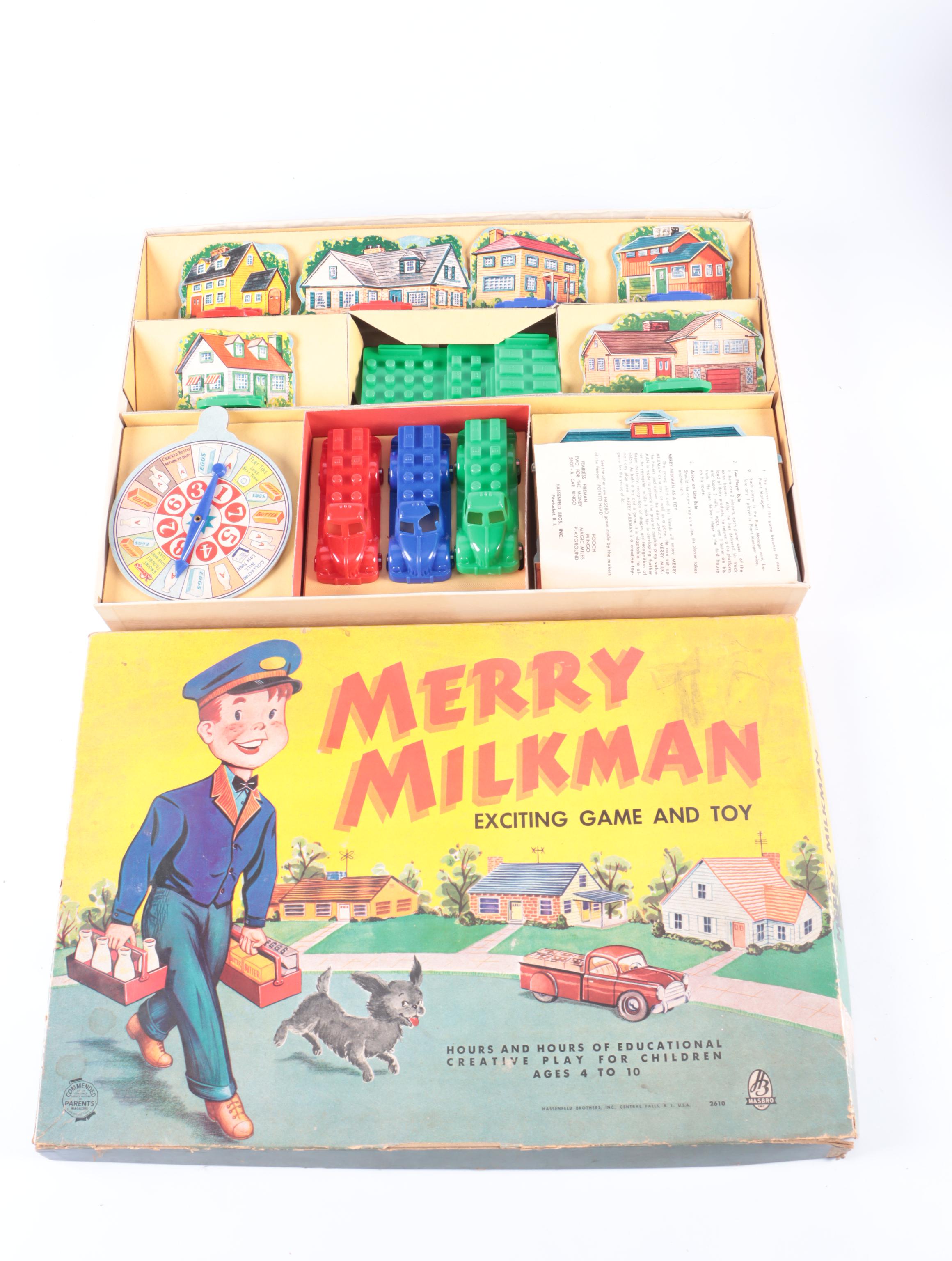 Stadium Checkers, Merry Milkman, Dunce, and More Vintage Board Games