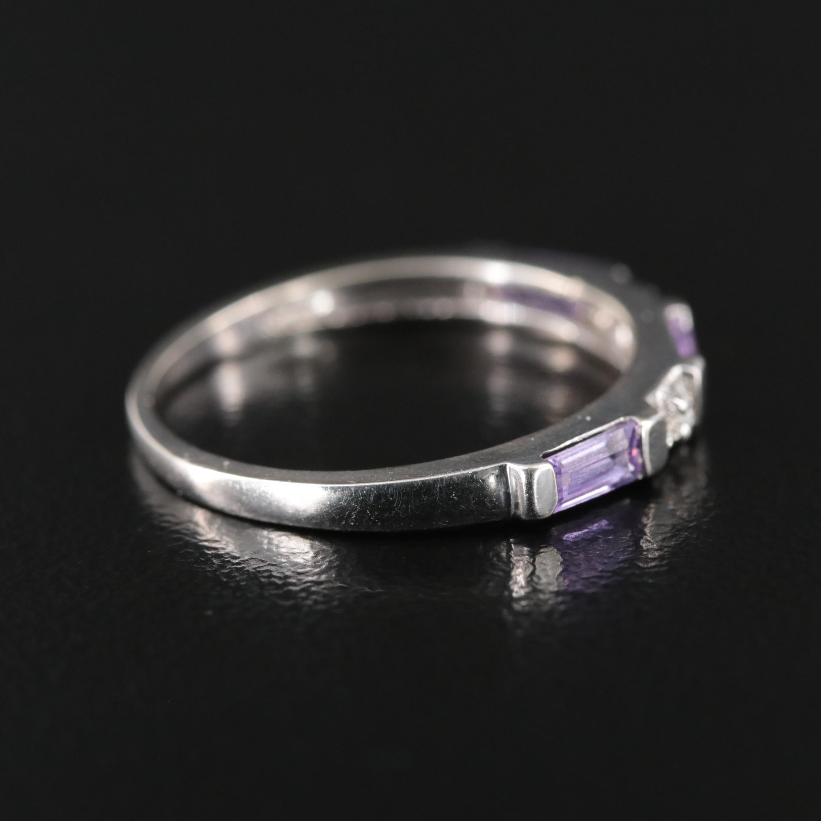 14K Sapphire and Diamond band