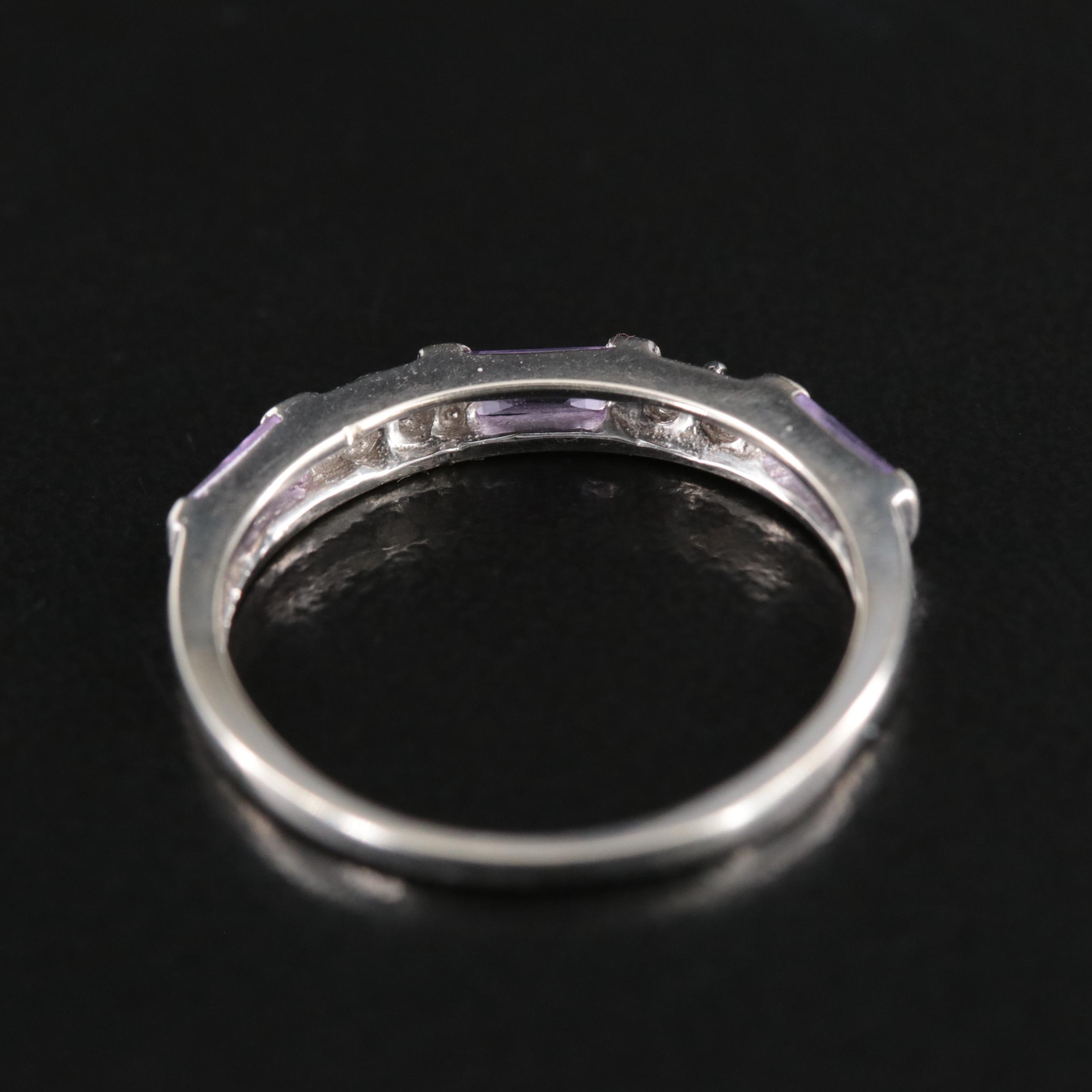 14K Sapphire and Diamond band