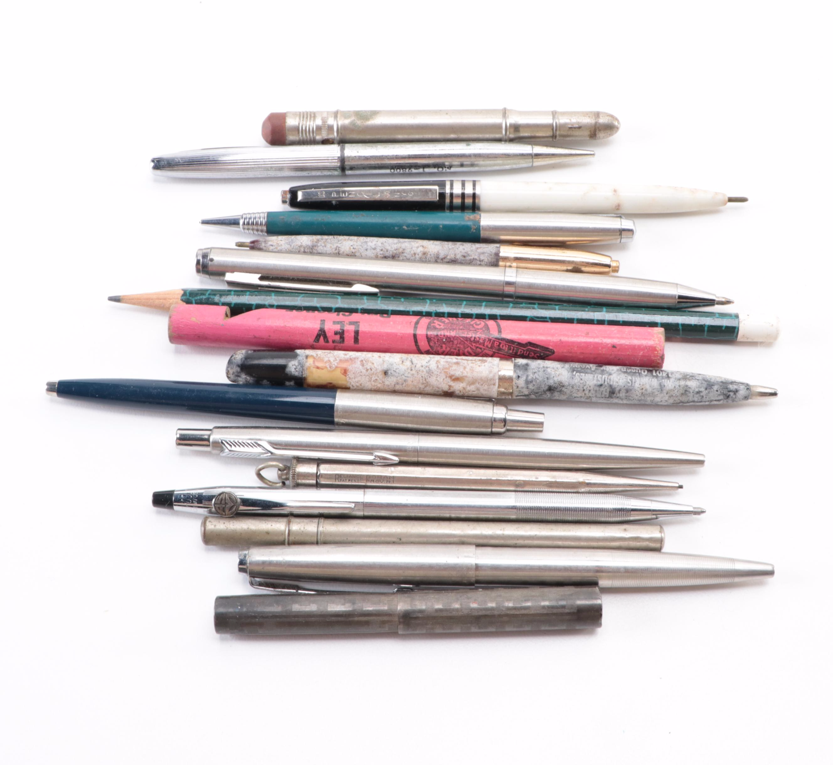 D.A.R. Sterling Silver Award Pin and Writing Instruments with Accessories