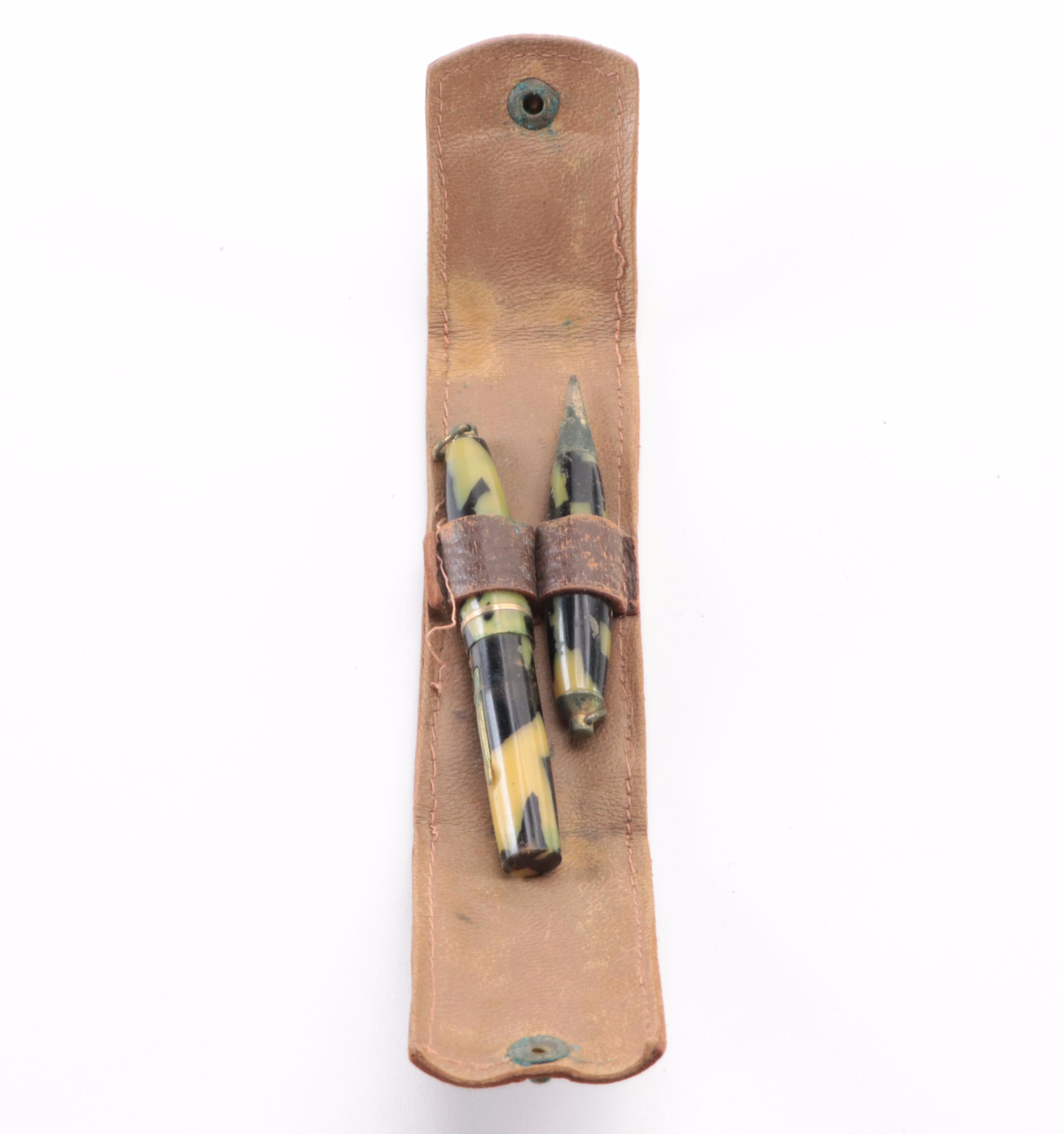 D.A.R. Sterling Silver Award Pin and Writing Instruments with Accessories