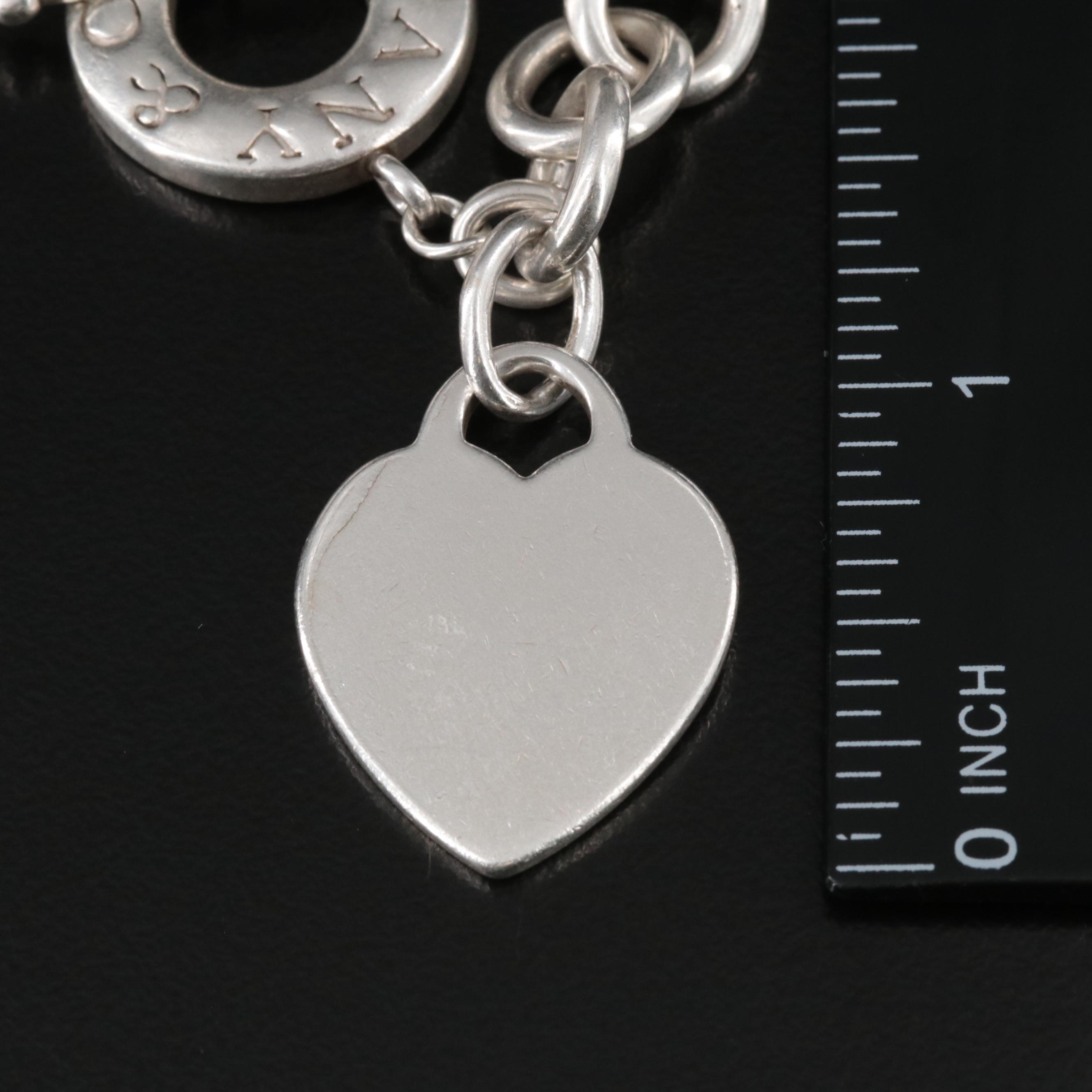 Tiffany & Co. Sterling Heart Tag Toggle Bracelet
