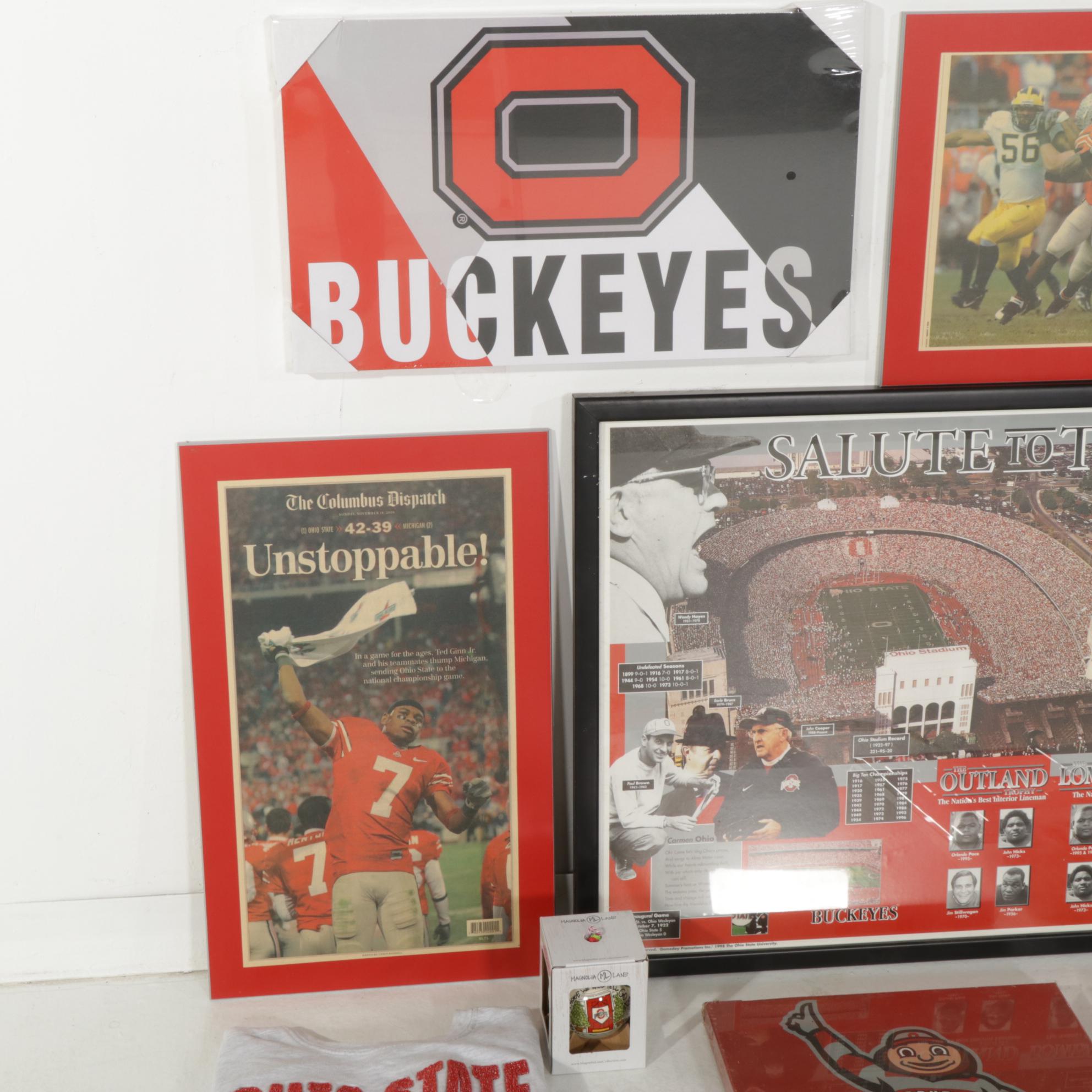 The Ohio State University Buckeyes Pennants with Other Memorabilia