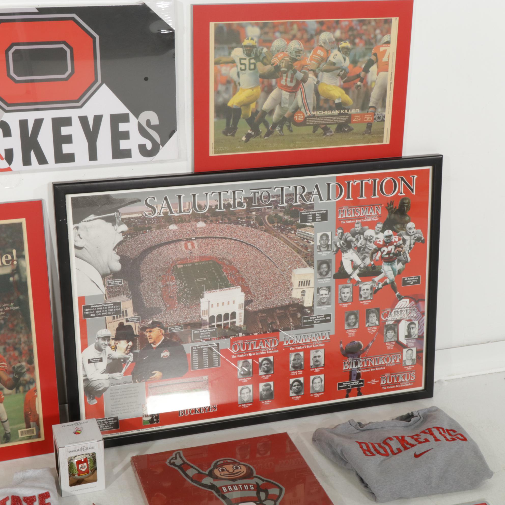 The Ohio State University Buckeyes Pennants with Other Memorabilia