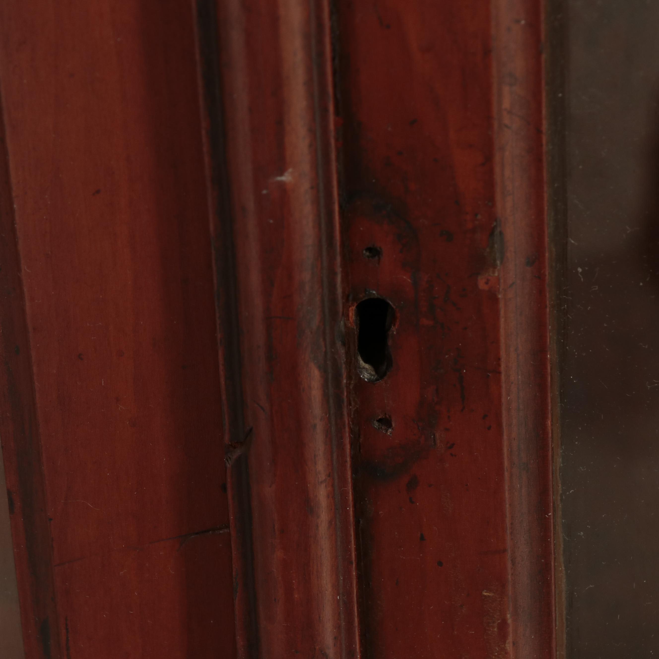 Victorian Glass Front Bookcase with Gallery Rail, Late 19th/ Early 20th Century