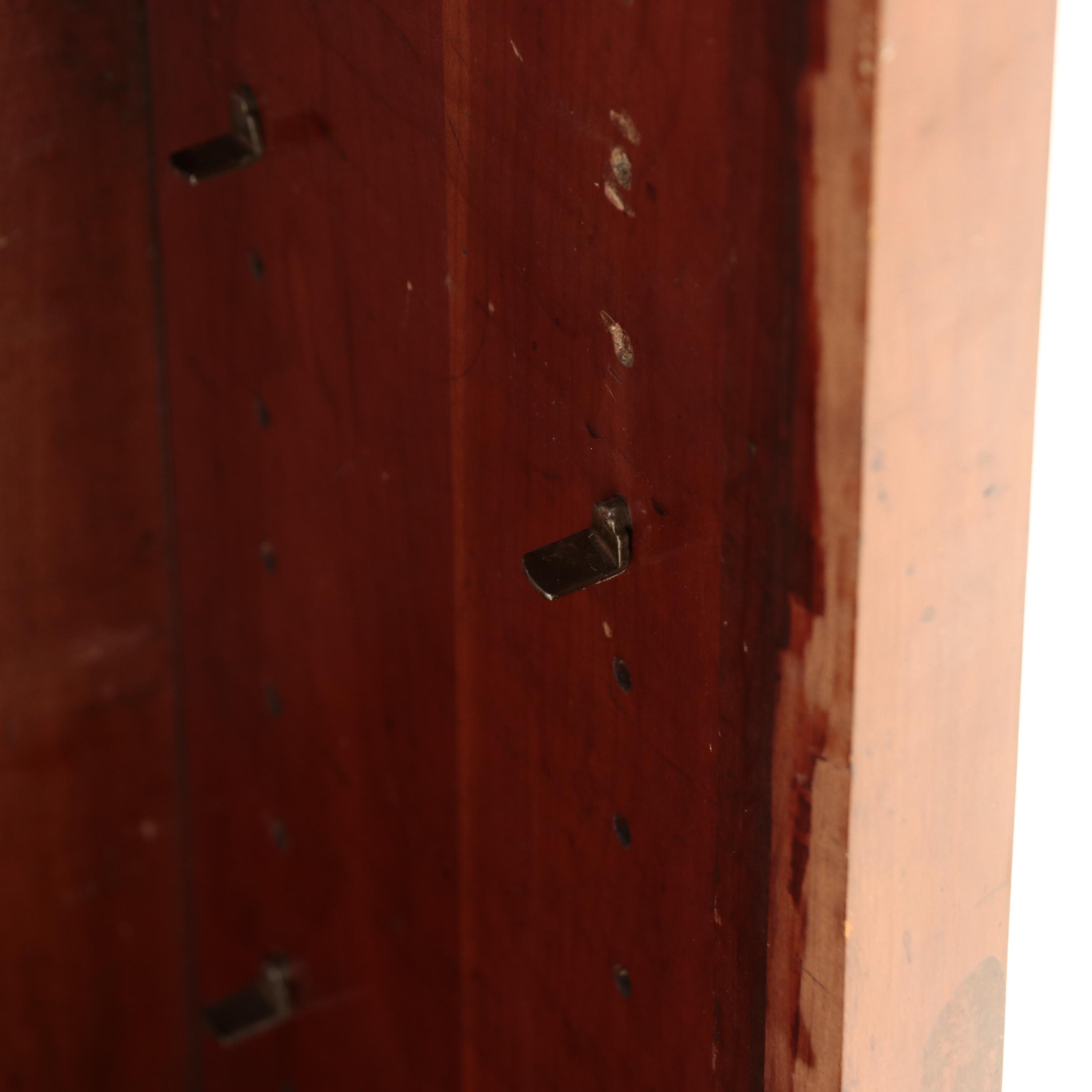 Victorian Glass Front Bookcase with Gallery Rail, Late 19th/ Early 20th Century