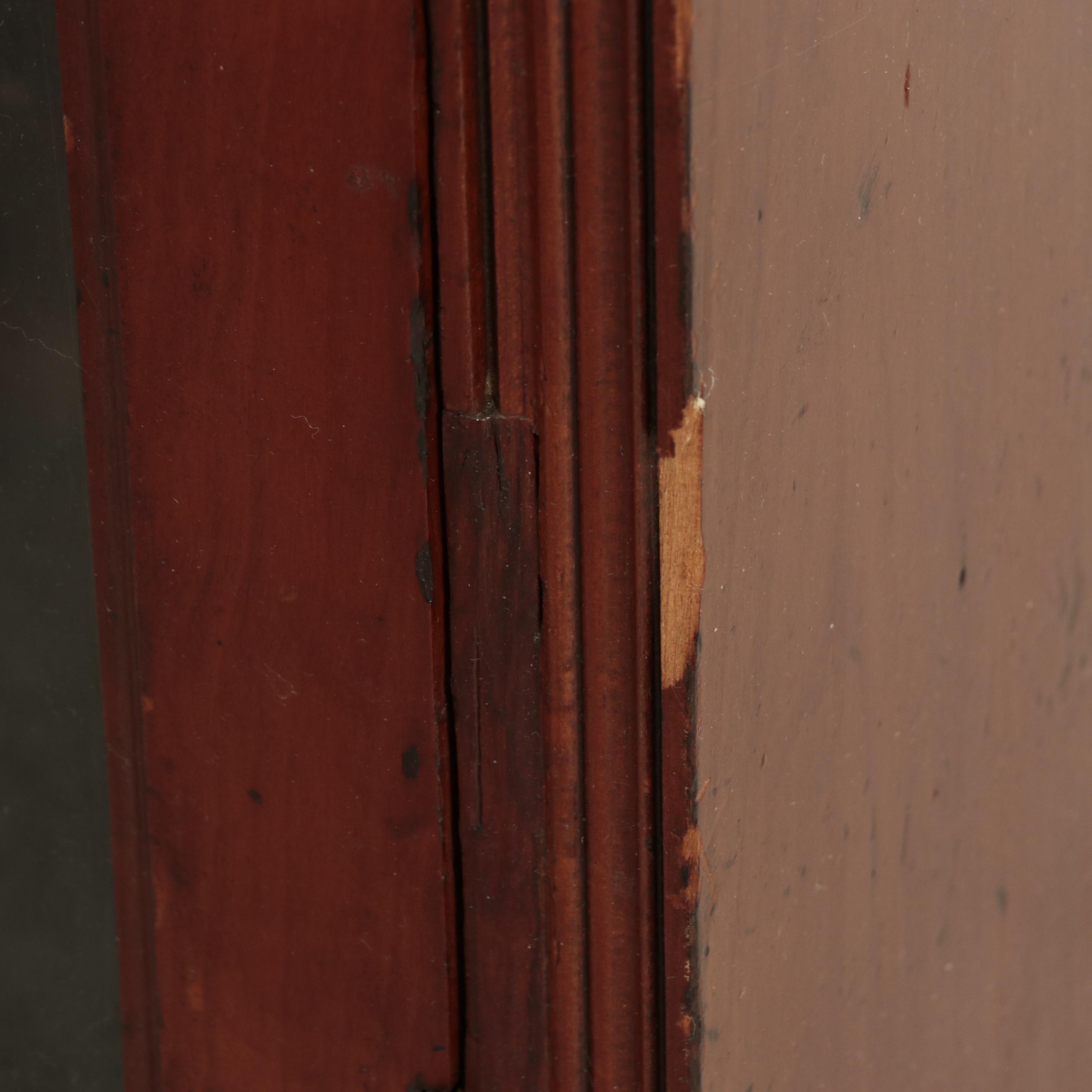 Victorian Glass Front Bookcase with Gallery Rail, Late 19th/ Early 20th Century