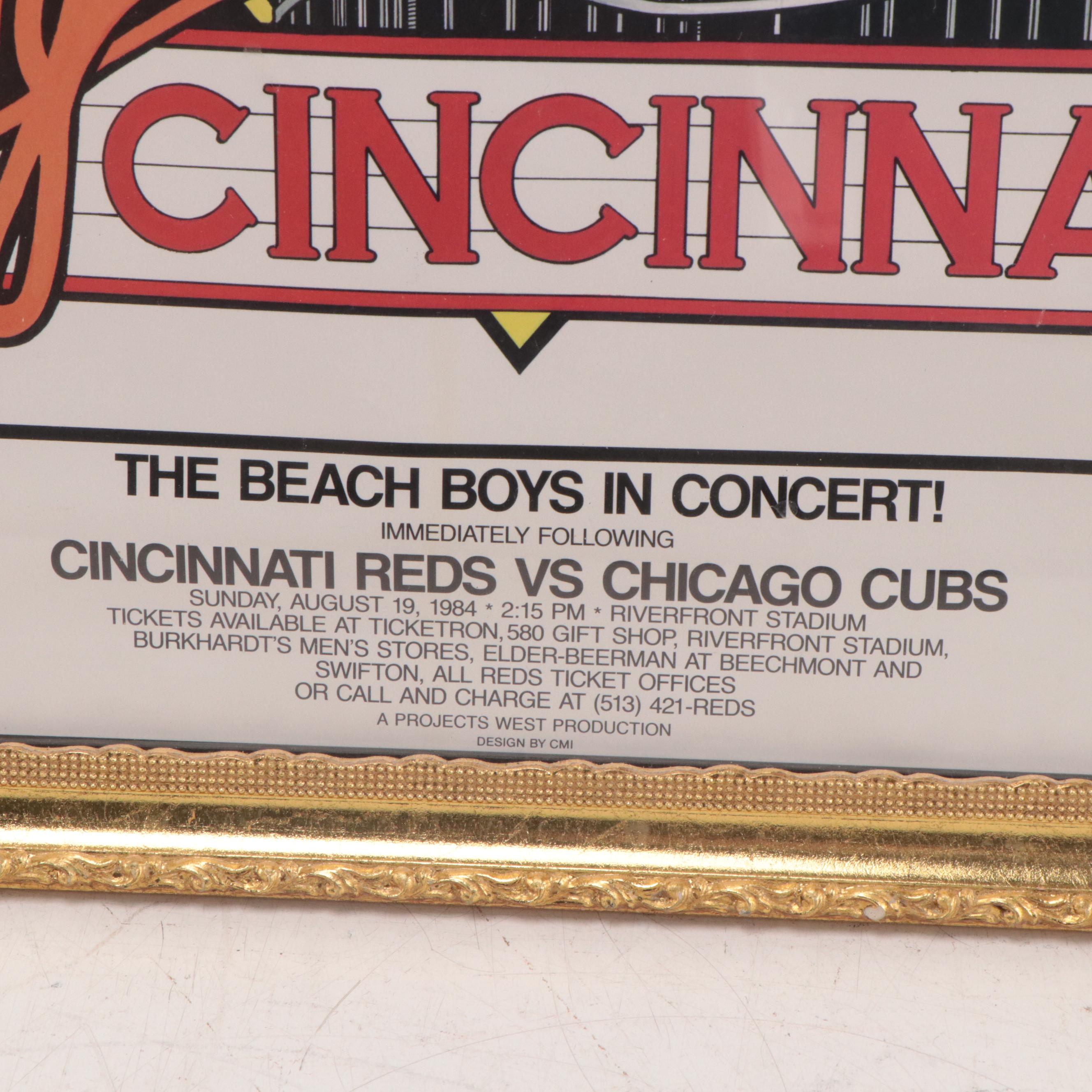 The Beach Boys at Surf Cincinnati Concert Poster, 1984