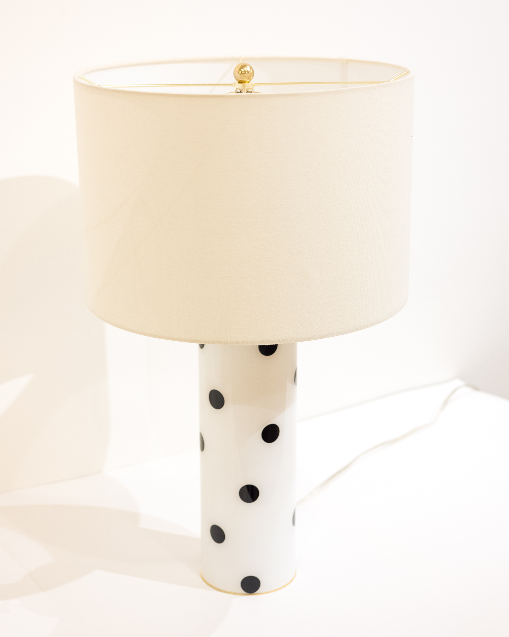 Kate Spade Polka Dot Table Lamp, 21st Century EBTH