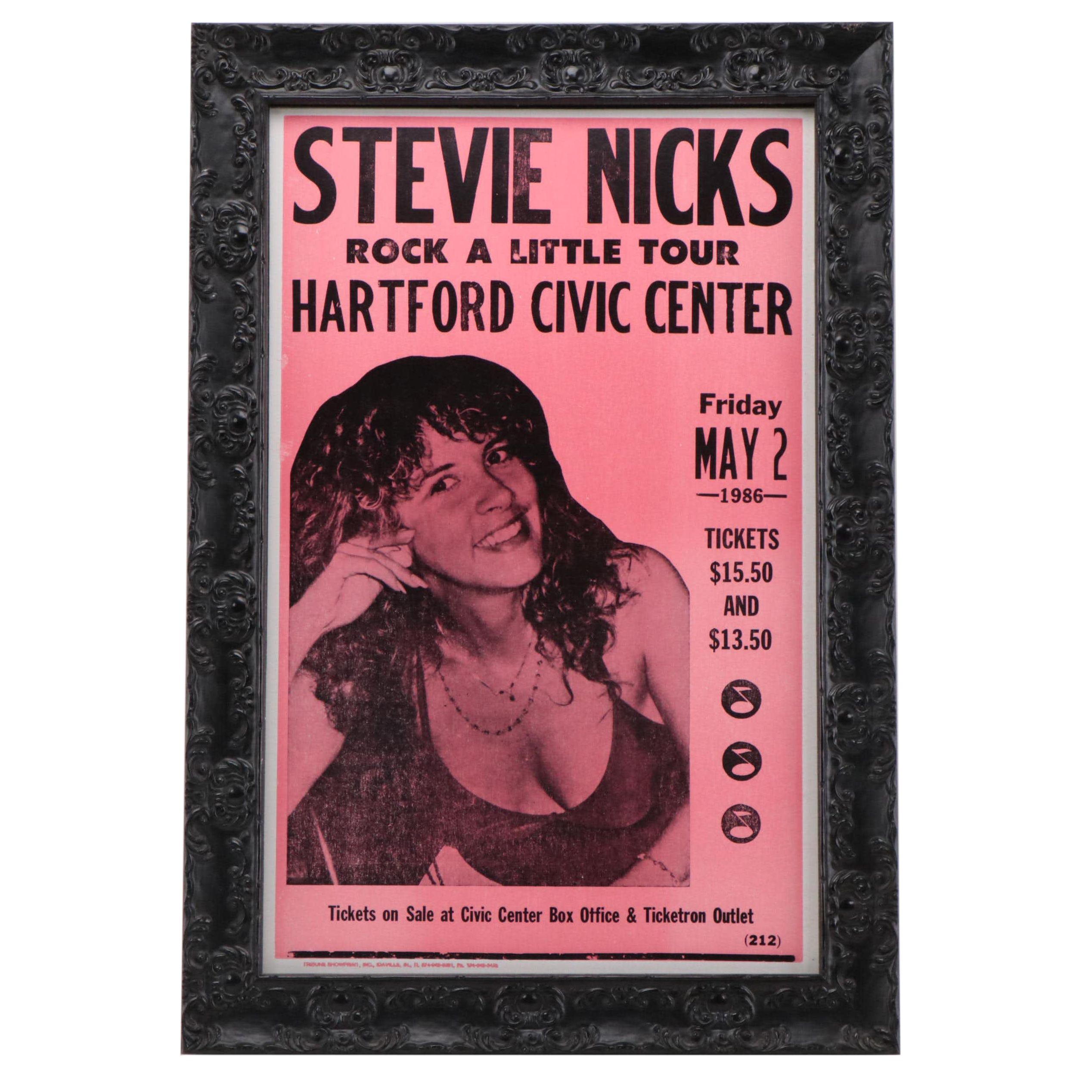Stevie Nicks "Rock a Little" Tour Concert Poster, 1986