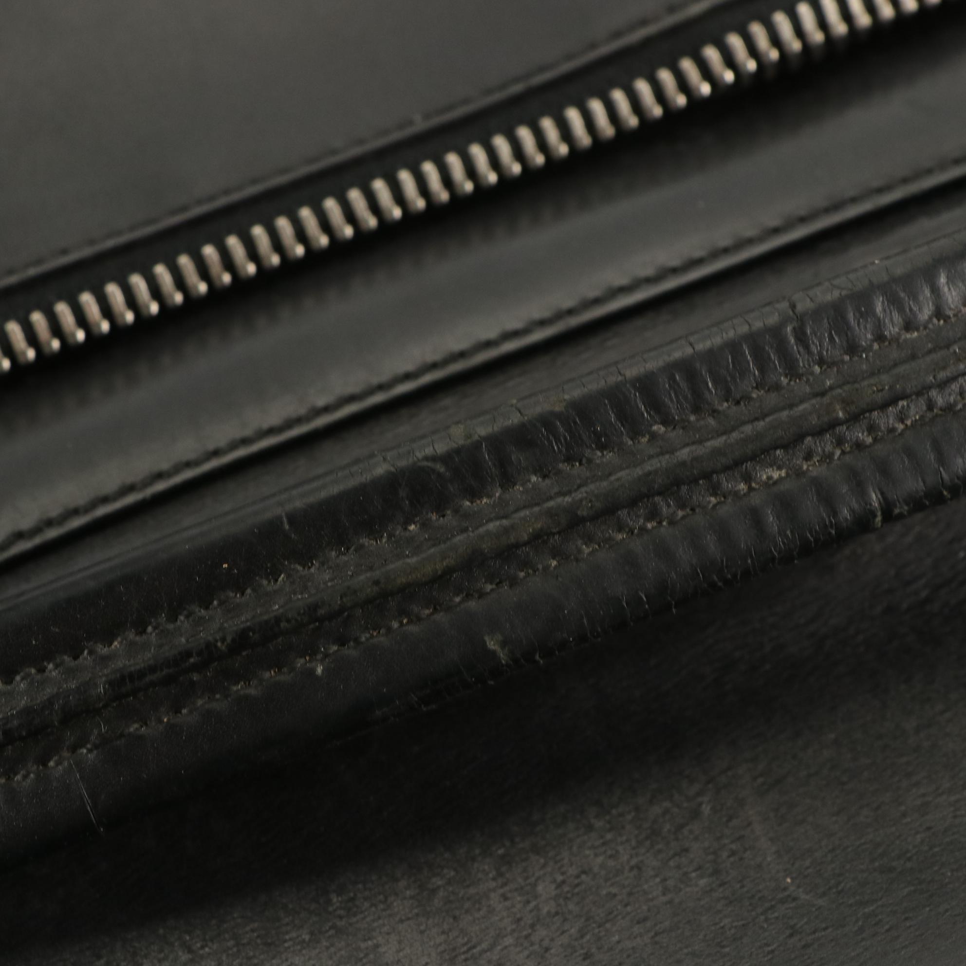 Prada Soft Briefcase in Black Leather and Tessuto Nylon