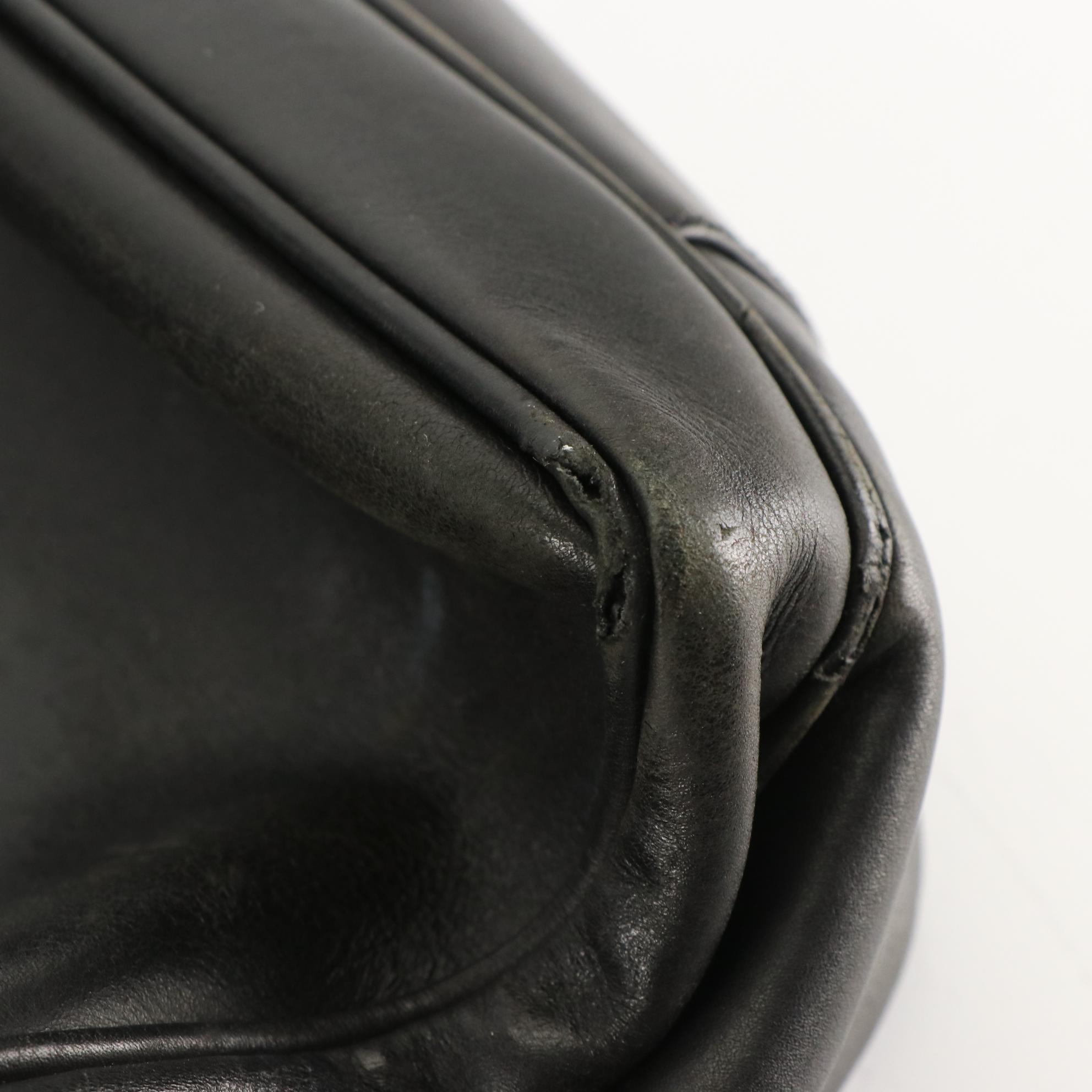 Prada Soft Briefcase in Black Leather and Tessuto Nylon