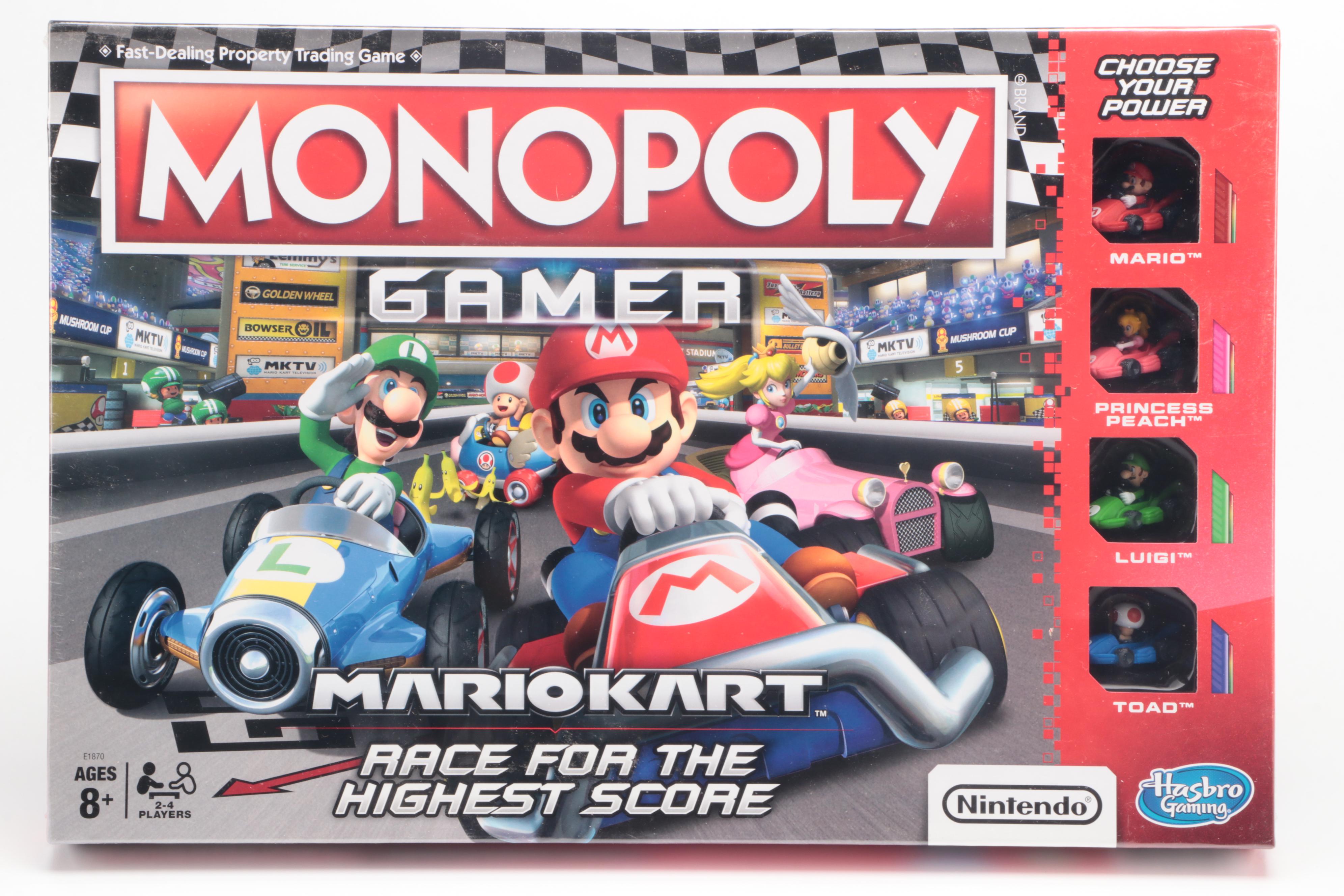 Sealed Board Games Featuring Mario Kart Monopoly, Animal House Trivia