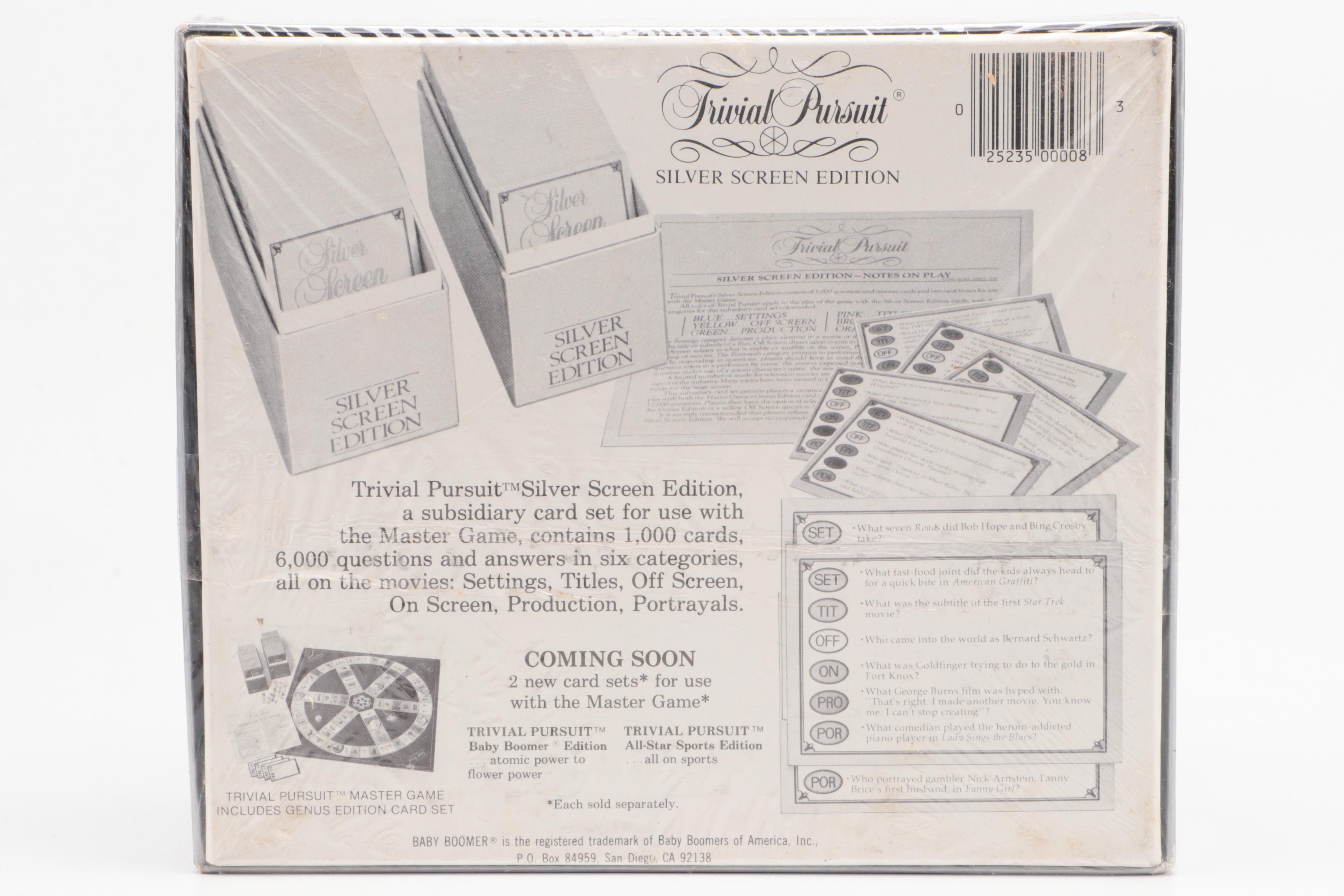 Sealed Board Games Featuring Mario Kart Monopoly, Animal House Trivia