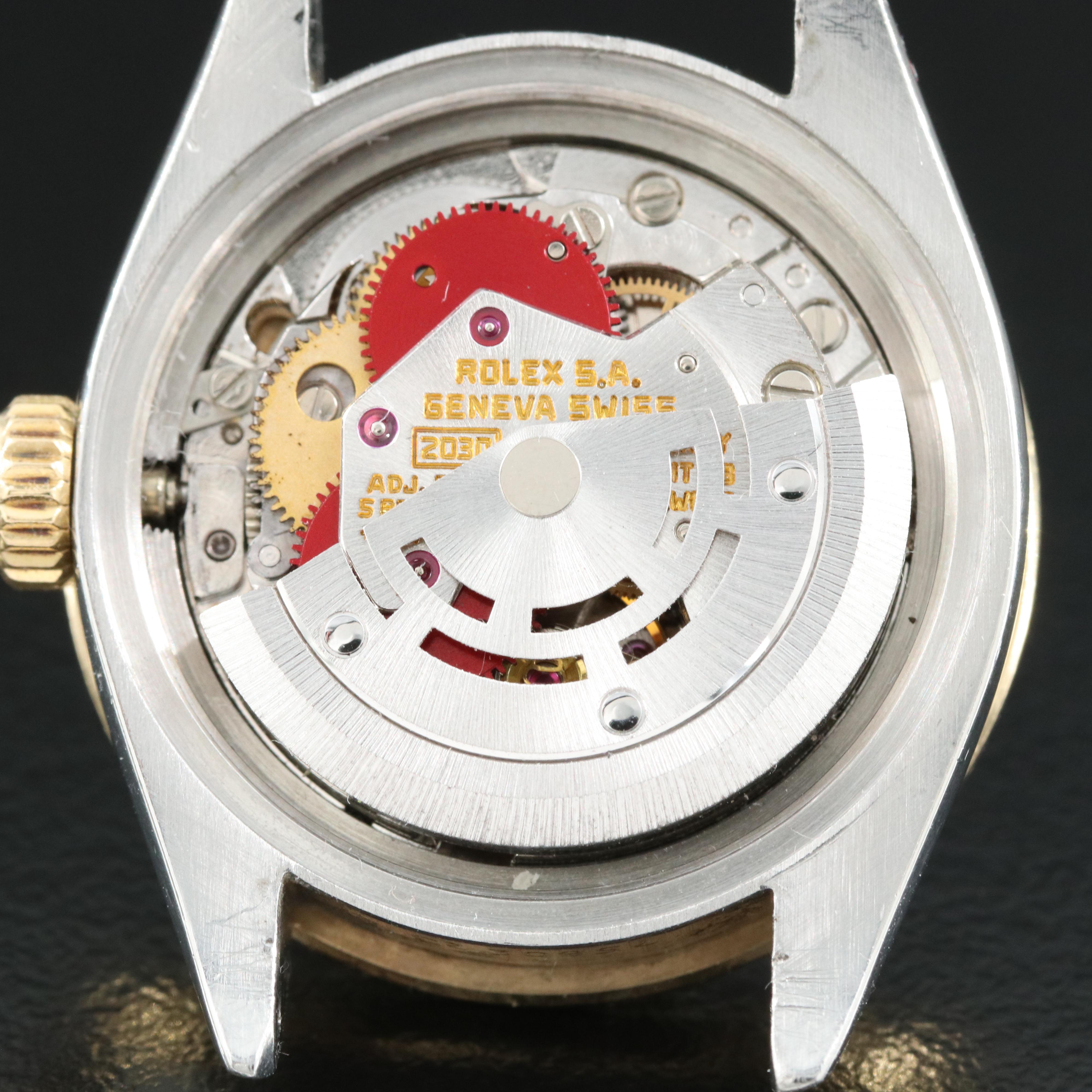 1982 Rolex Custom Diamond Bezel Oyster Perpetual Datejust Watch