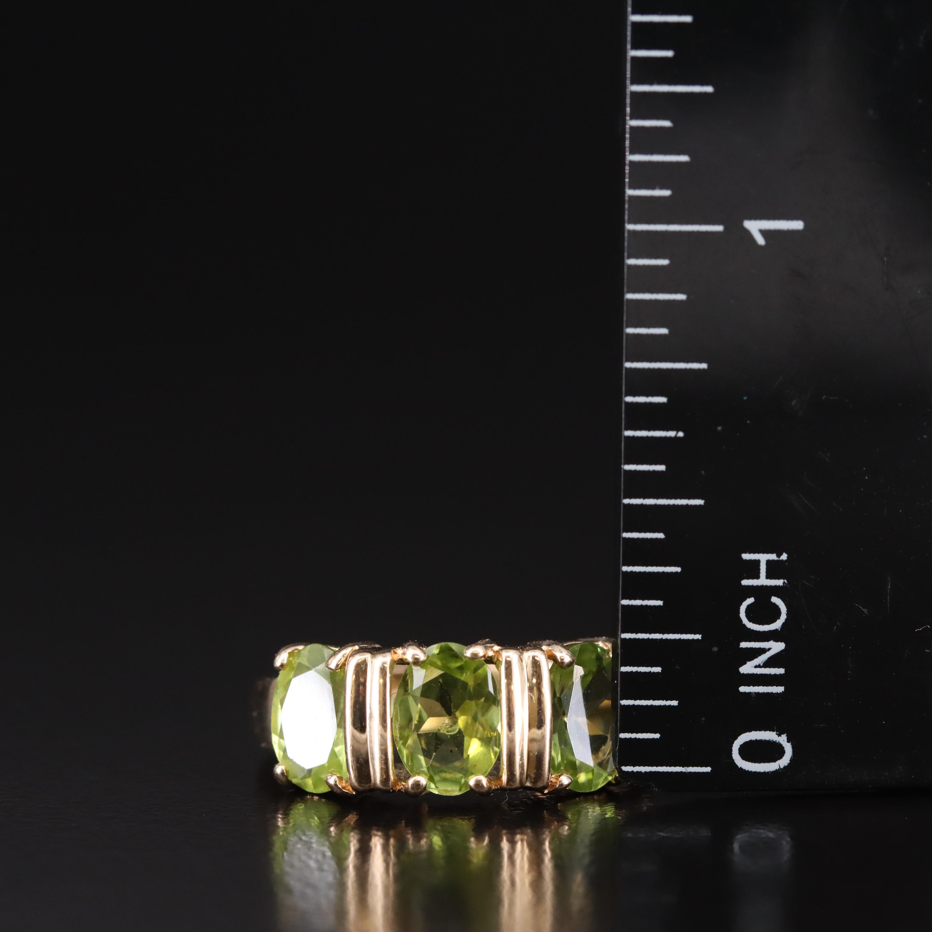 14K Peridot Ring