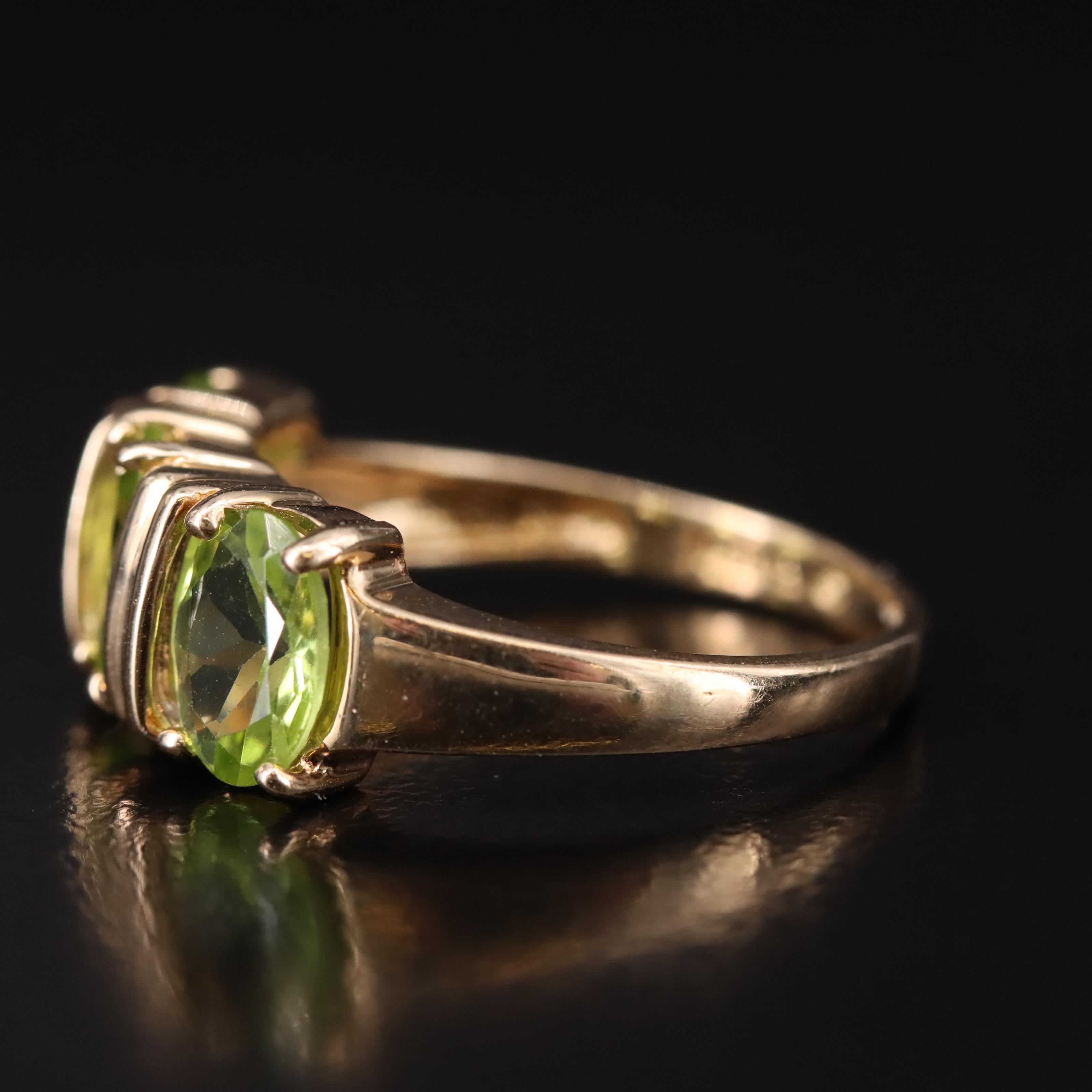 14K Peridot Ring