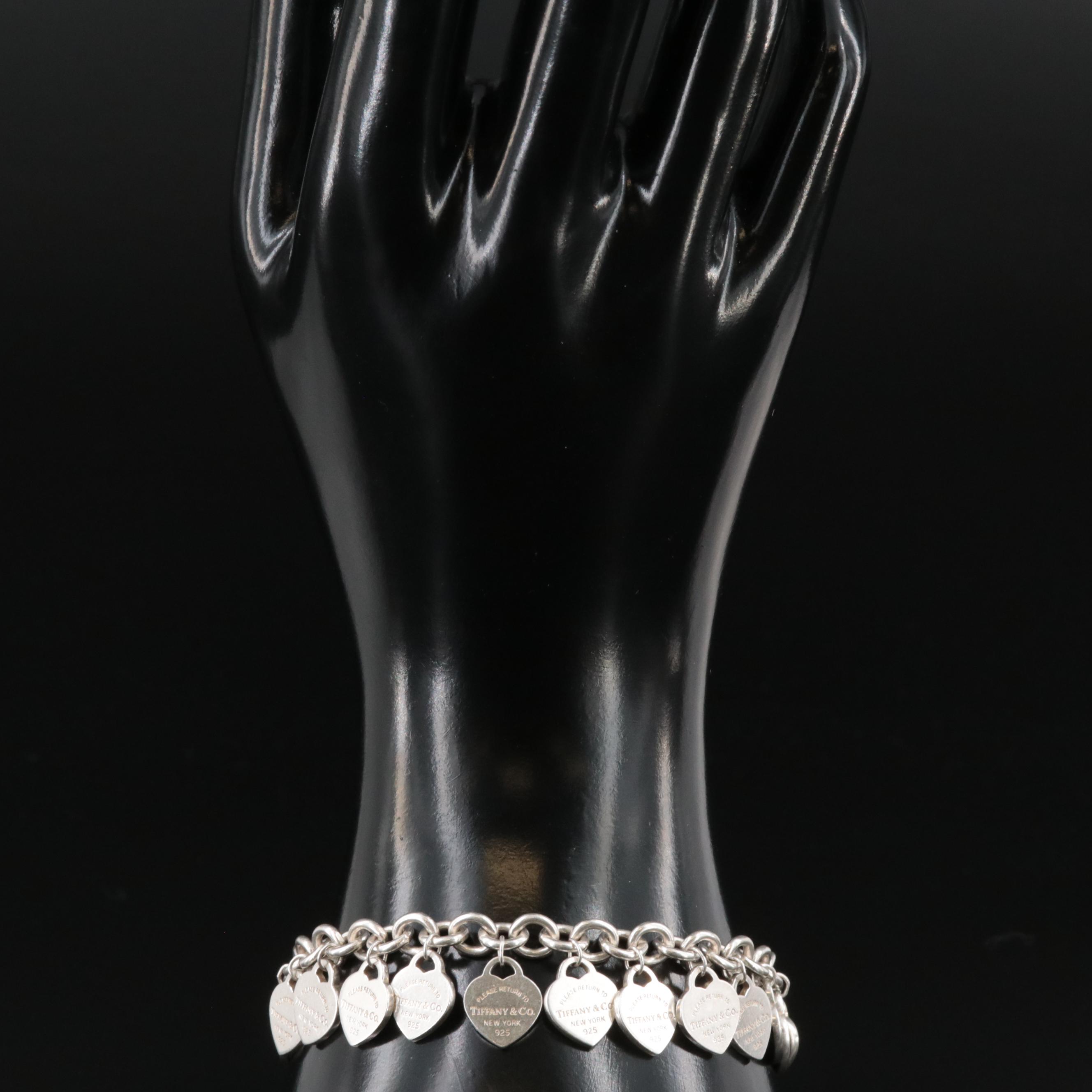 Tiffany & Co. "Return to Tiffany" Sterling Multi-Heart Tag Bracelet