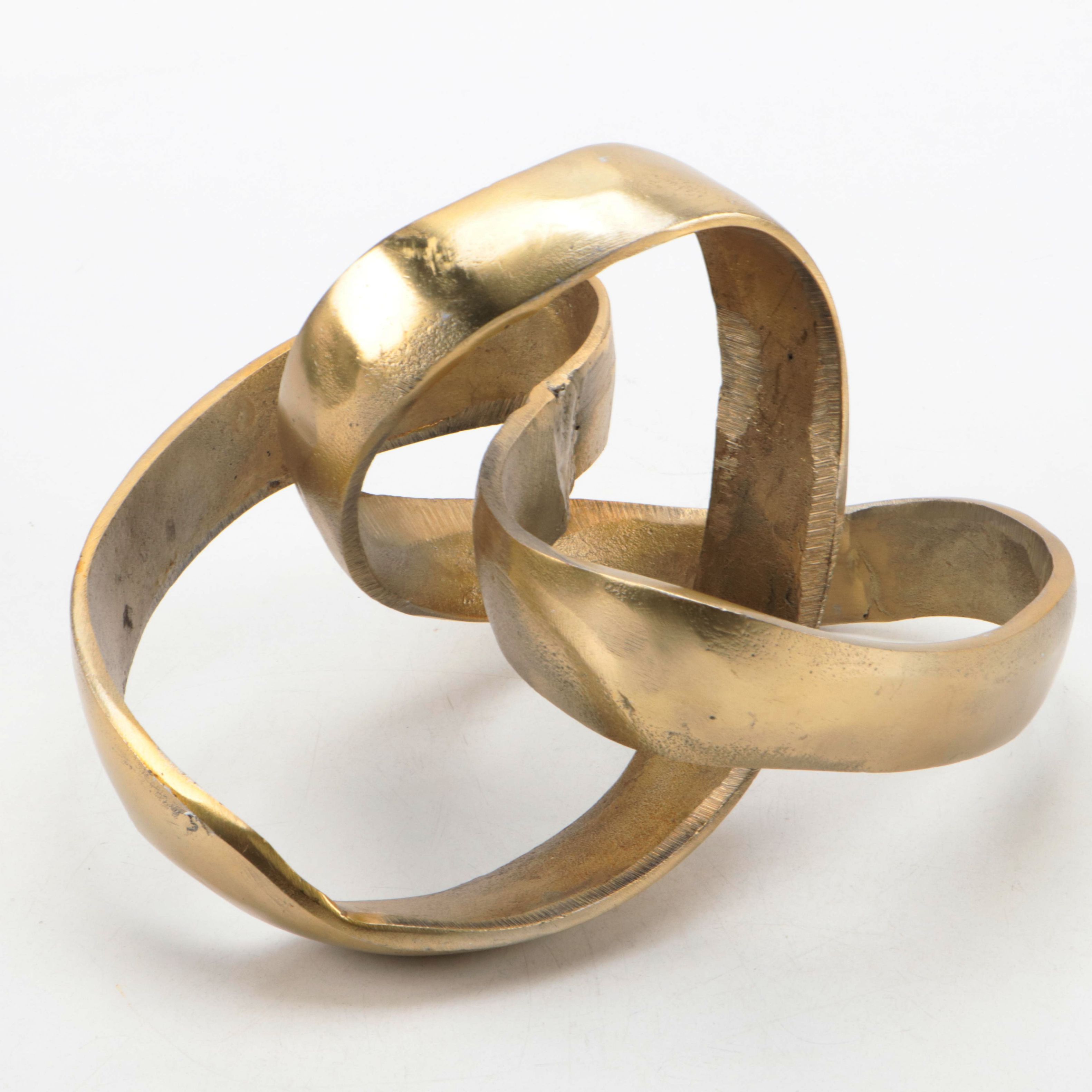 Metal Knot Sculpture with More Abstract Sculptures